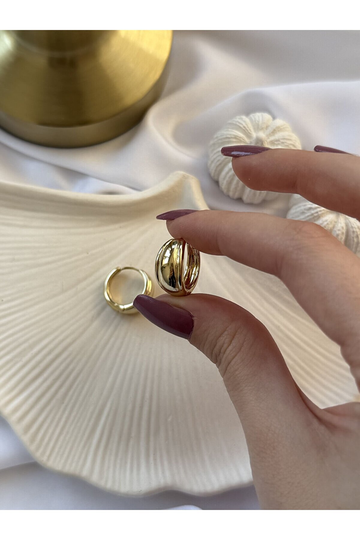 Ateli̇er Emi̇ne Bombeli̇ Çeli̇k Küpe