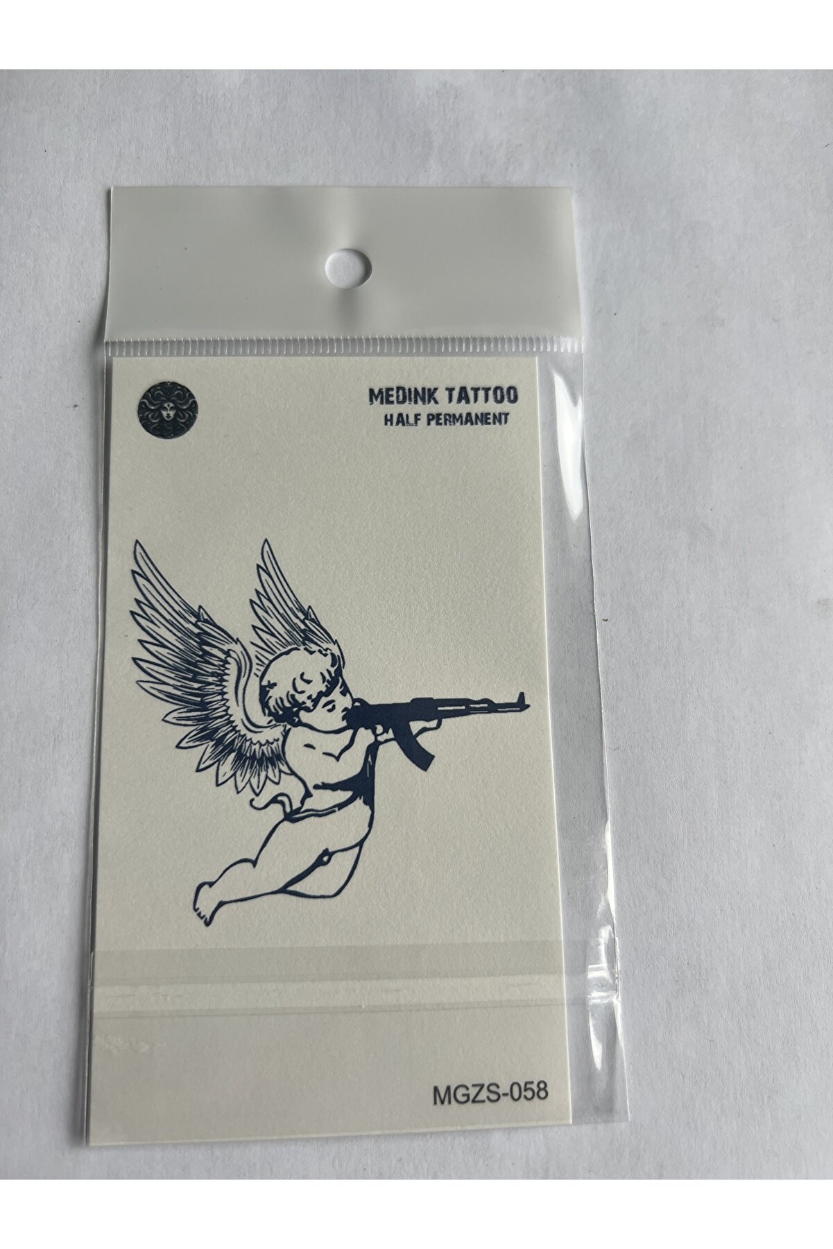 Ai̇rbrush Tattoo Melek 11X8 Cm Yarı Kalıcı Geçi̇ci̇ Dövme Yapıştırma Dövme