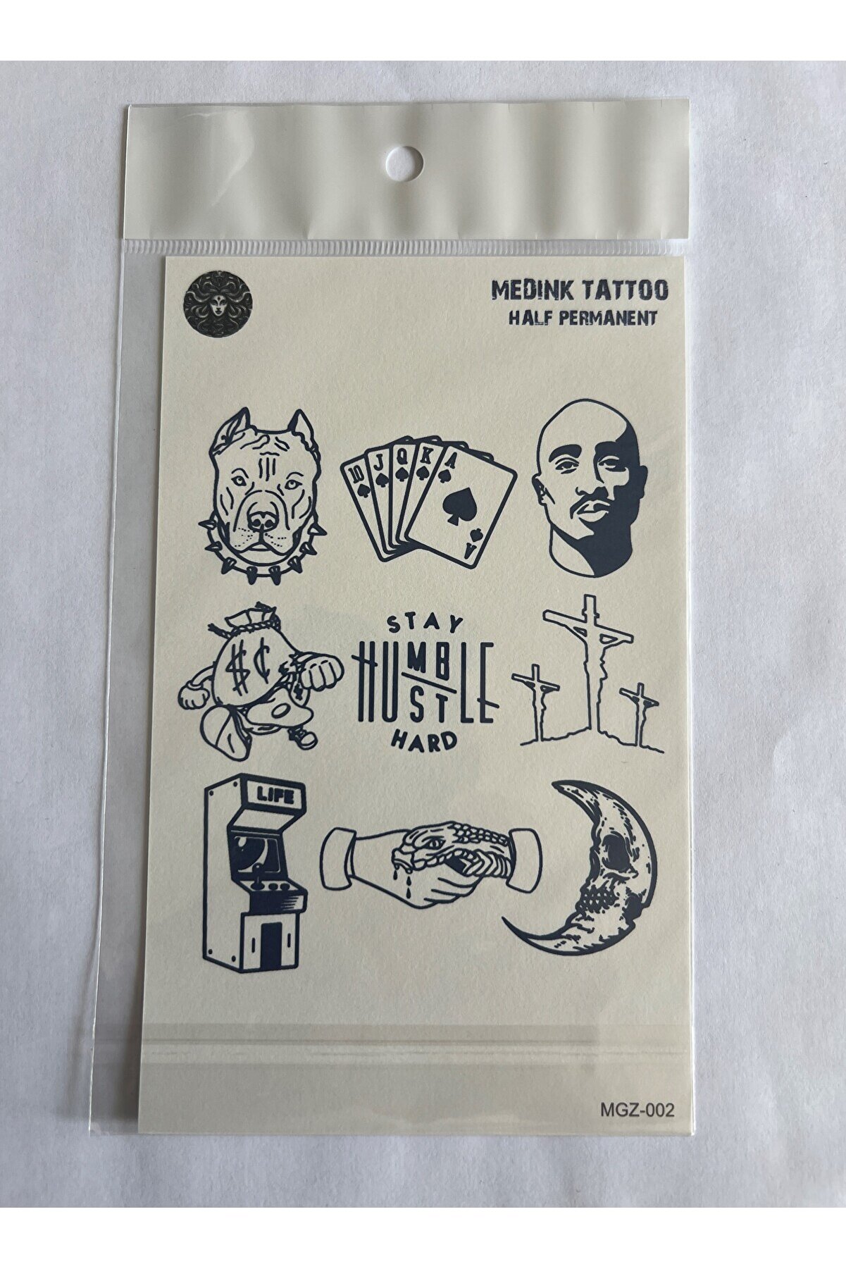 Ai̇rbrush Tattoo Heyecan 18X11 Cm Yarı Kalıcı Hayalet Geçi̇ci̇ Dövme Yapıştırma Dövme