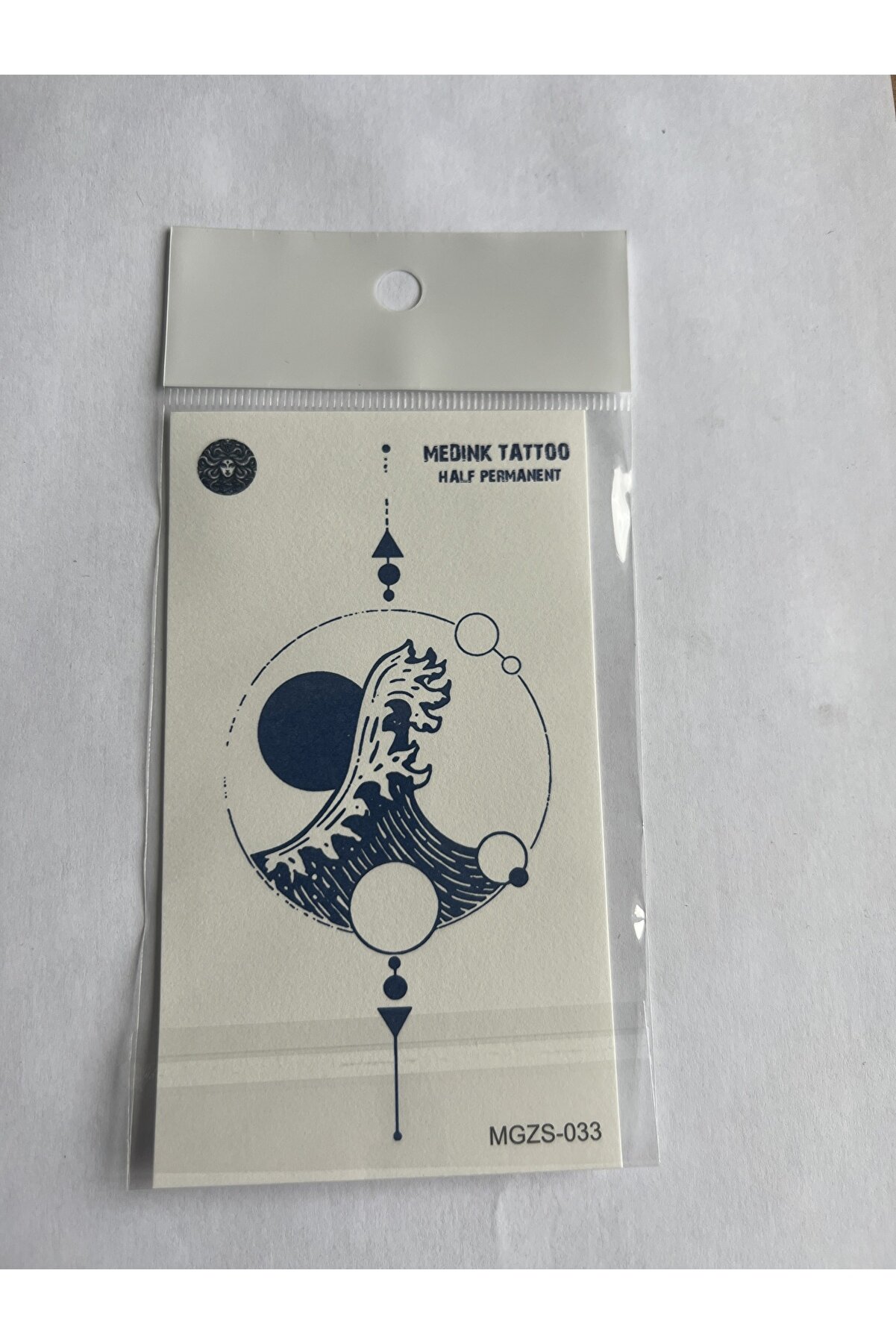 Ai̇rbrush Tattoo Dalgalar 11X8 Cm Yarı Kalıcı Ge&ccedil;i̇ci̇ D&ouml;vme Yapıştırma D&ouml;vme