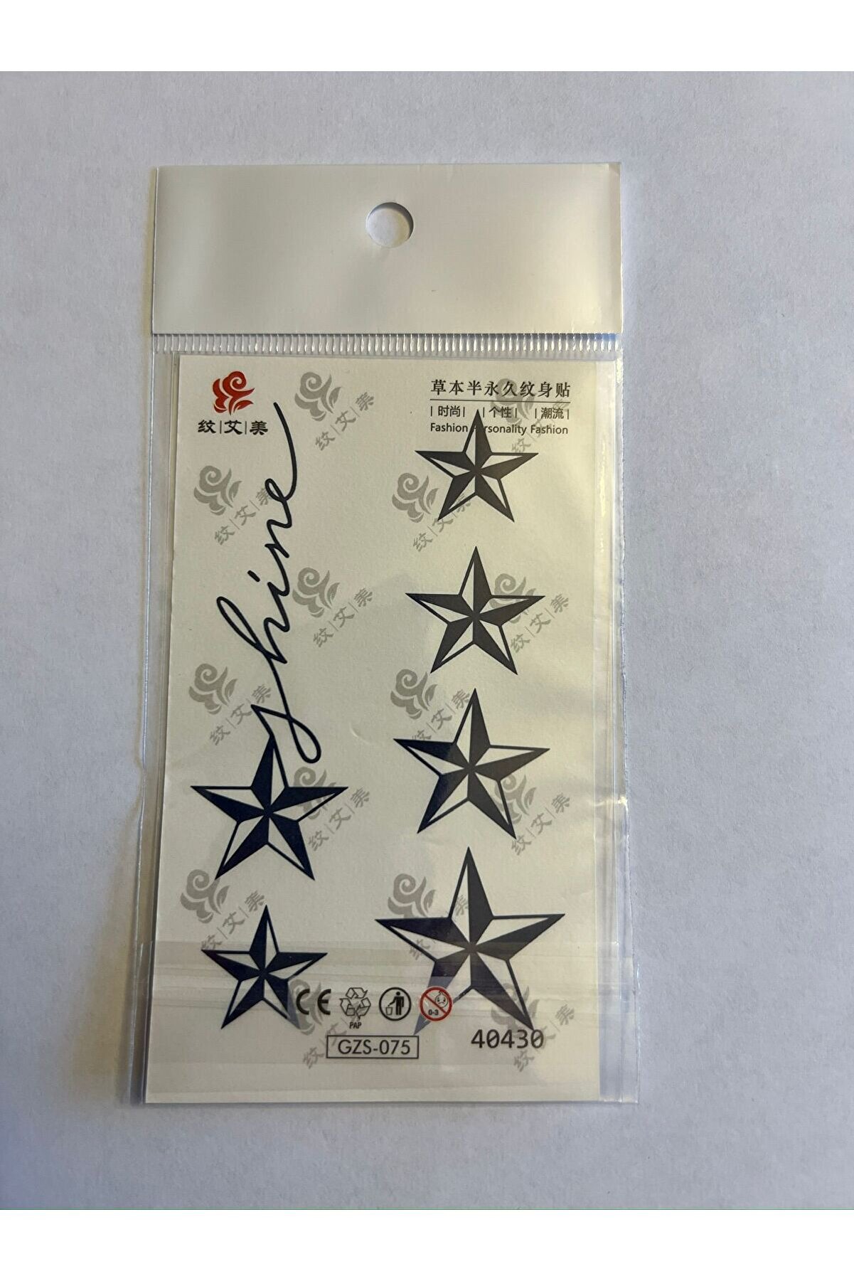 Ai̇rbrush Tattoo Yıldızlar Mi̇ni̇mal Yarı Kalıcı Hayalet Geçi̇ci̇ Dövme Yapıştırma Dövme