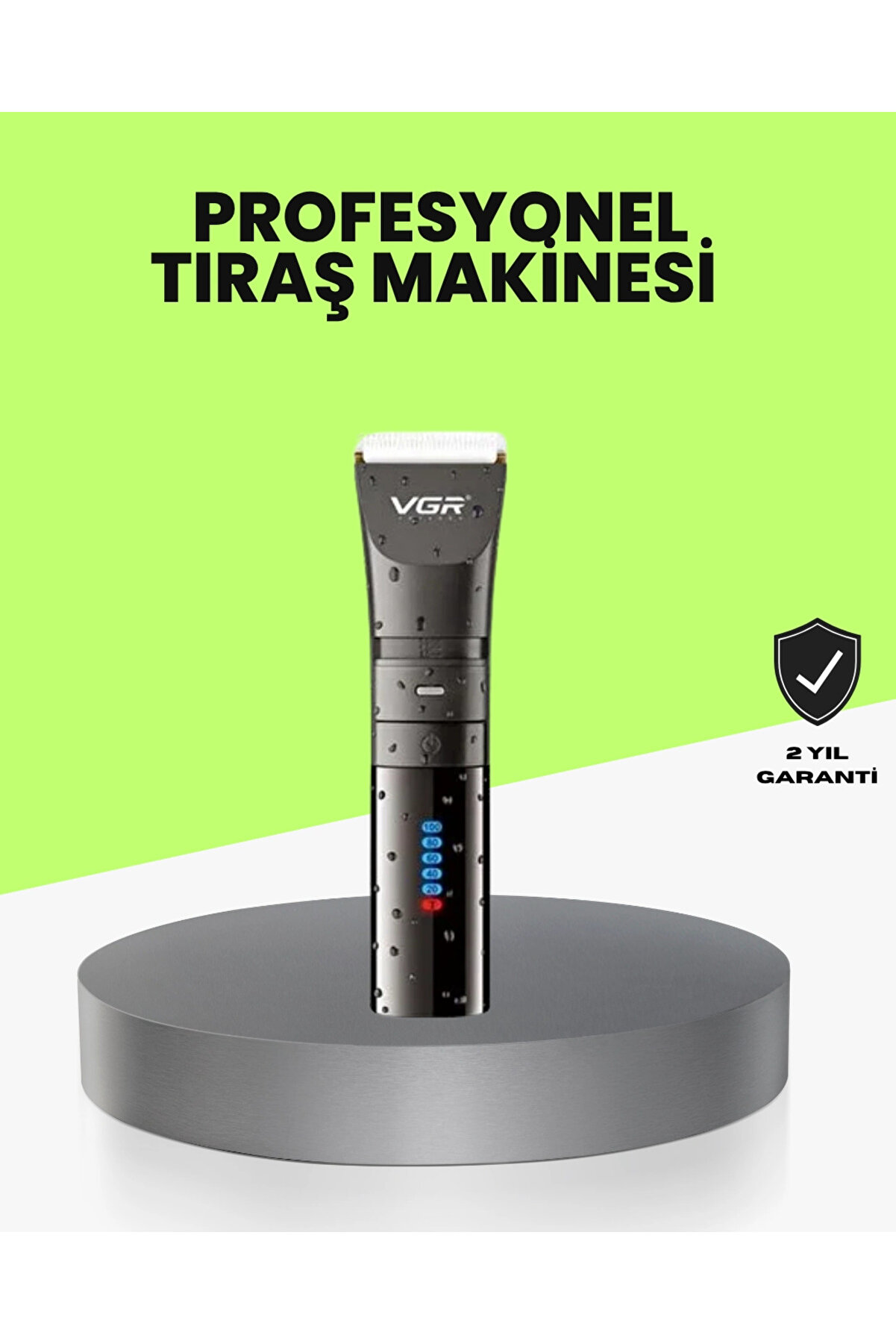 gizmurstore Şarjlı Saç Kesme Makinesi – 4 Taraklı, 2 Kademeli Güç Ayarı, Uzun Pil Ömrü