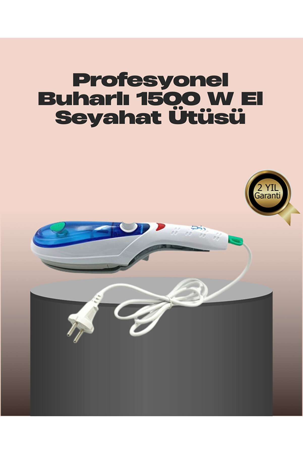 teknodayım Pratik Buharlı Seyahat Ütüsü Kırışıklık Açıcı