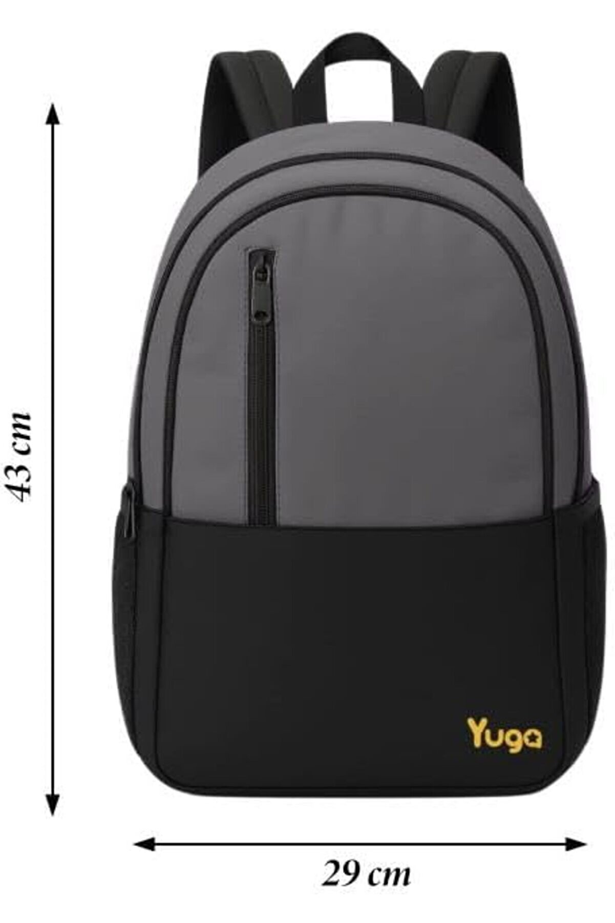 Modashi̇ne Dört Gözlü Sırt Çantası Gri̇ Modascope 1014773