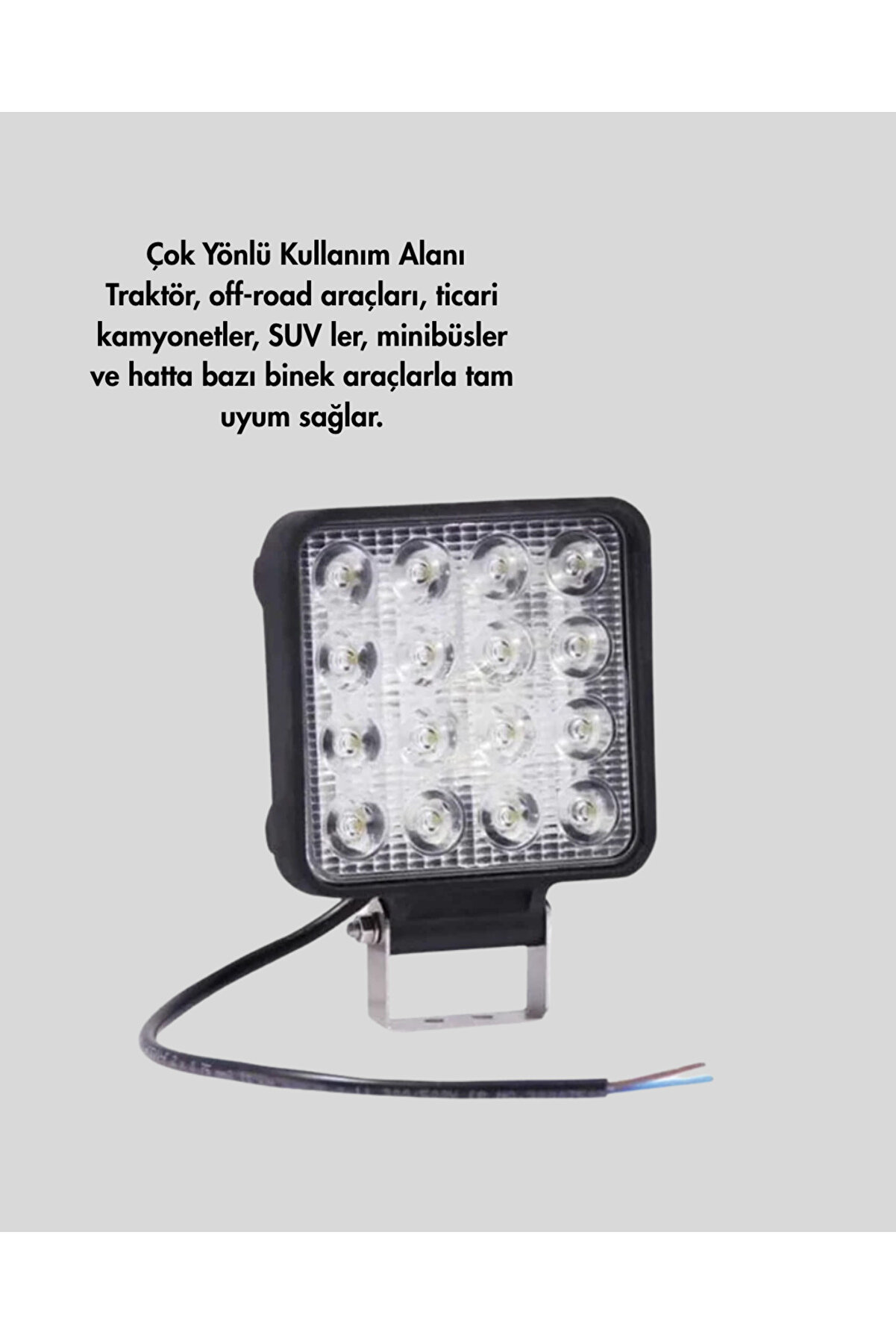 16 Led Beyaz Işık Far | Uzun Ömürlü, Enerji̇ Veri̇mli̇, Geni̇ş Aydınlatma Açısı