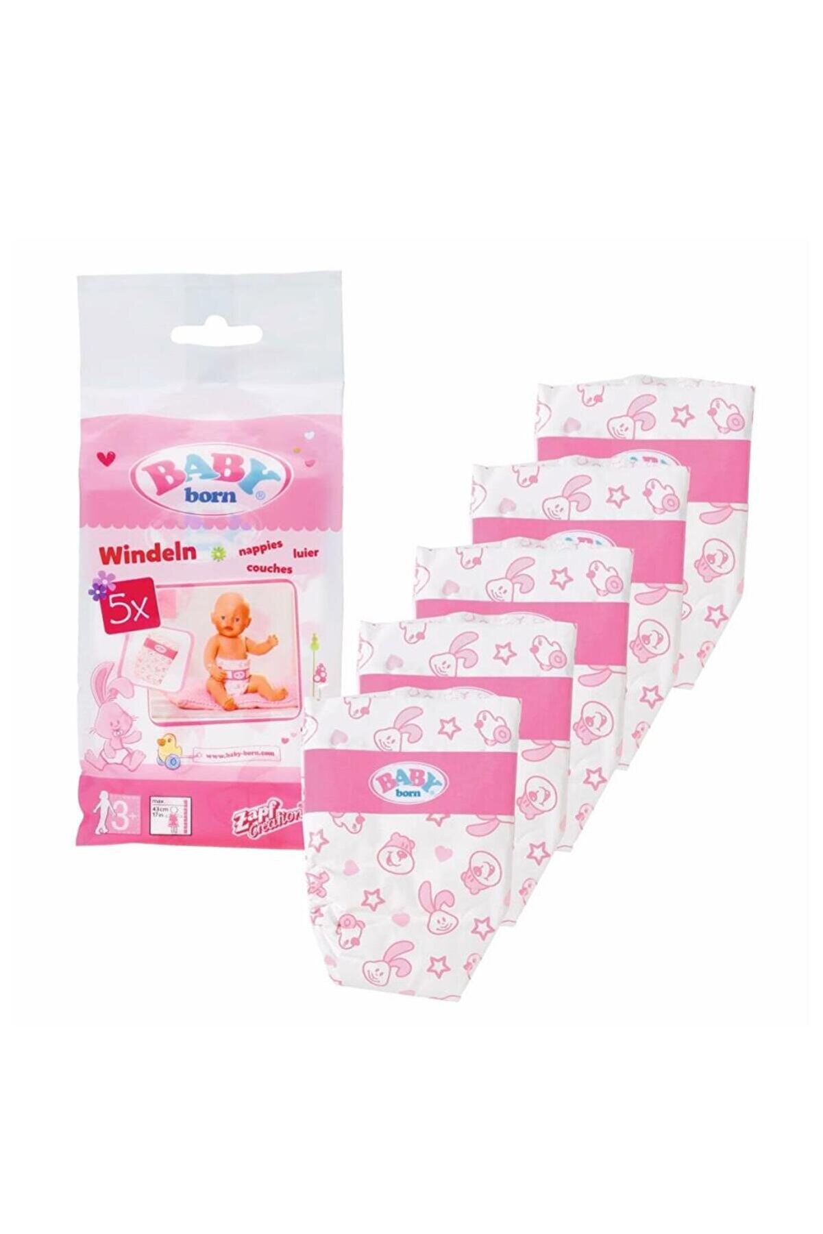 Toptan Bulurum 826508 Baby Born 5li Bebek Bezi (Oyuncak bebek için)