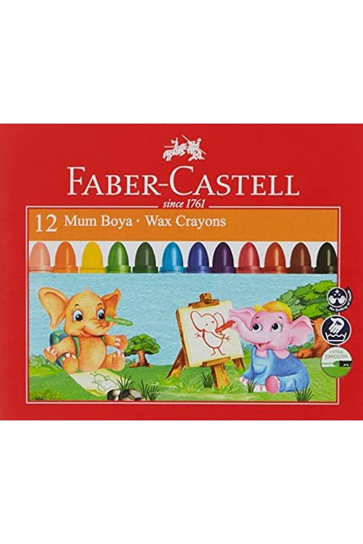 Modashi̇ne Süper Yıkanabi̇li̇r Mum, 12 Renk, Leke Bırakmaz, Boy, Parlak Ve Yoğun Renkler Modascope 1014