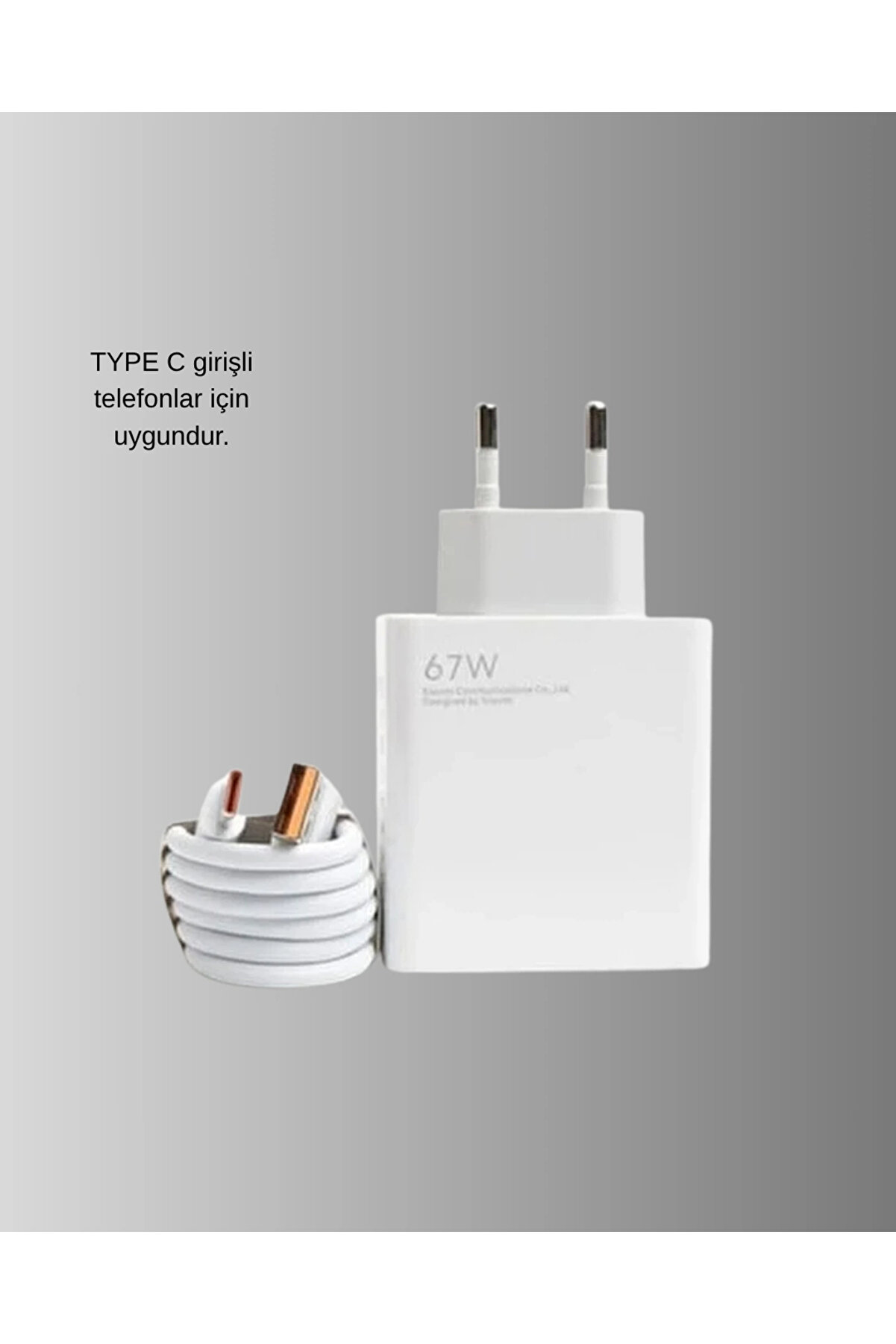 67W Turbo Type-C Hızlı Şarj Adaptörü – Akıllı Koruma Çi̇pli̇, Hızlı Şarj Destekli̇