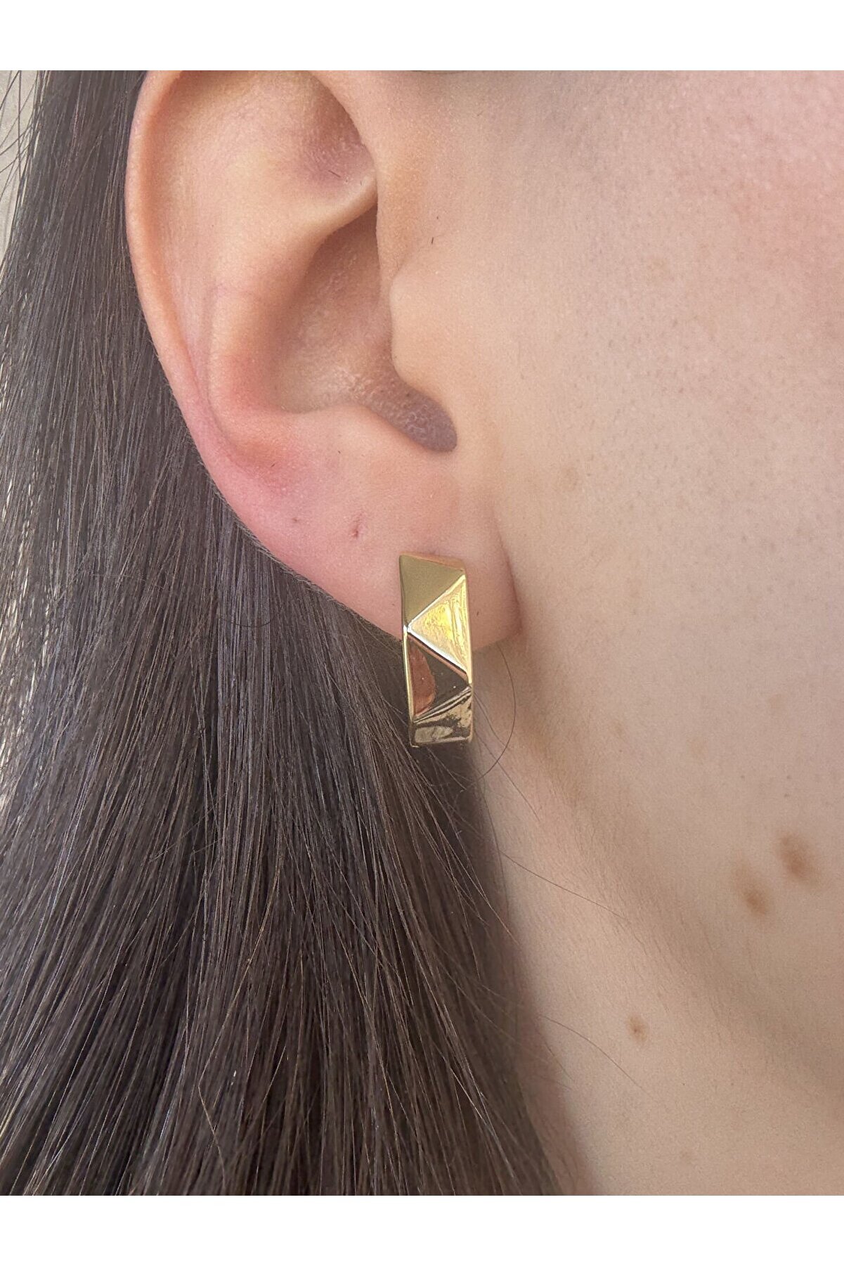 Ateli̇er Emi̇ne Bombeli̇ Geometri̇k Çeli̇k Küpe