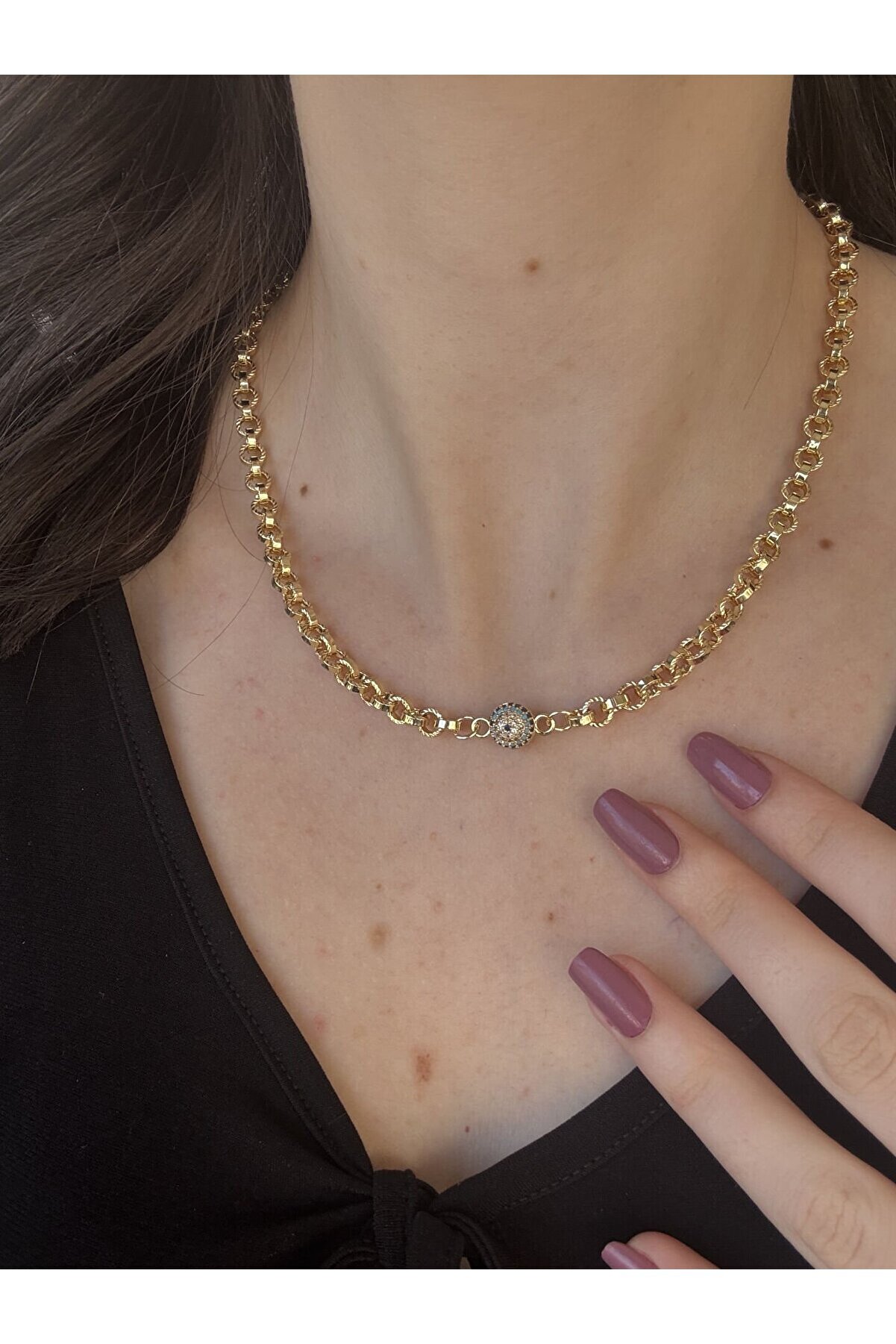 Ateli̇er Emi̇ne Evi̇l Eye Zi̇nci̇r Kolye