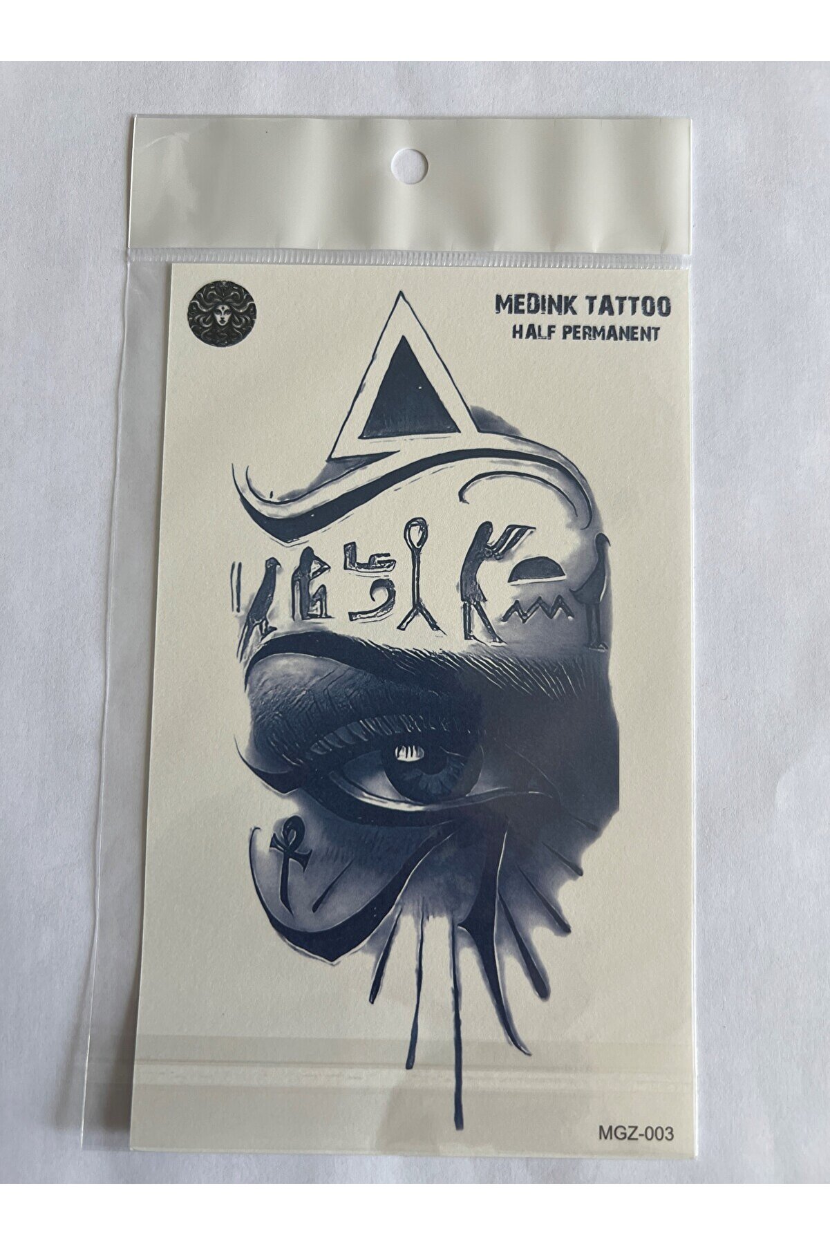 Ai̇rbrush Tattoo Göz 18X11 Cm Yarı Kalıcı Hayalet Geçi̇ci̇ Dövme Yapıştırma Dövme