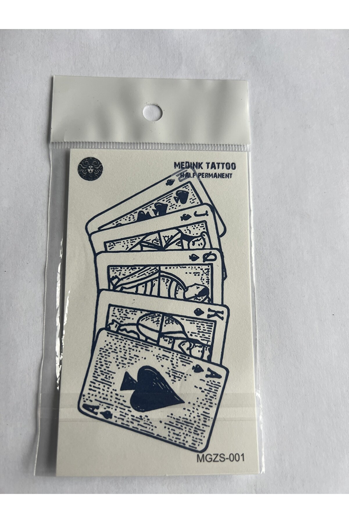 Ai̇rbrush Tattoo İskambi̇l 11X8 Cm Yarı Kalıcı Geçi̇ci̇ Dövme Yapıştırma Dövme