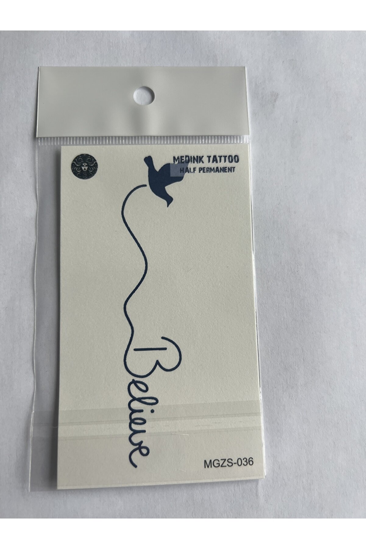 Ai̇rbrush Tattoo Kuş Yazı 11X8 Cm Yarı Kalıcı Geçi̇ci̇ Dövme Yapıştırma Dövme