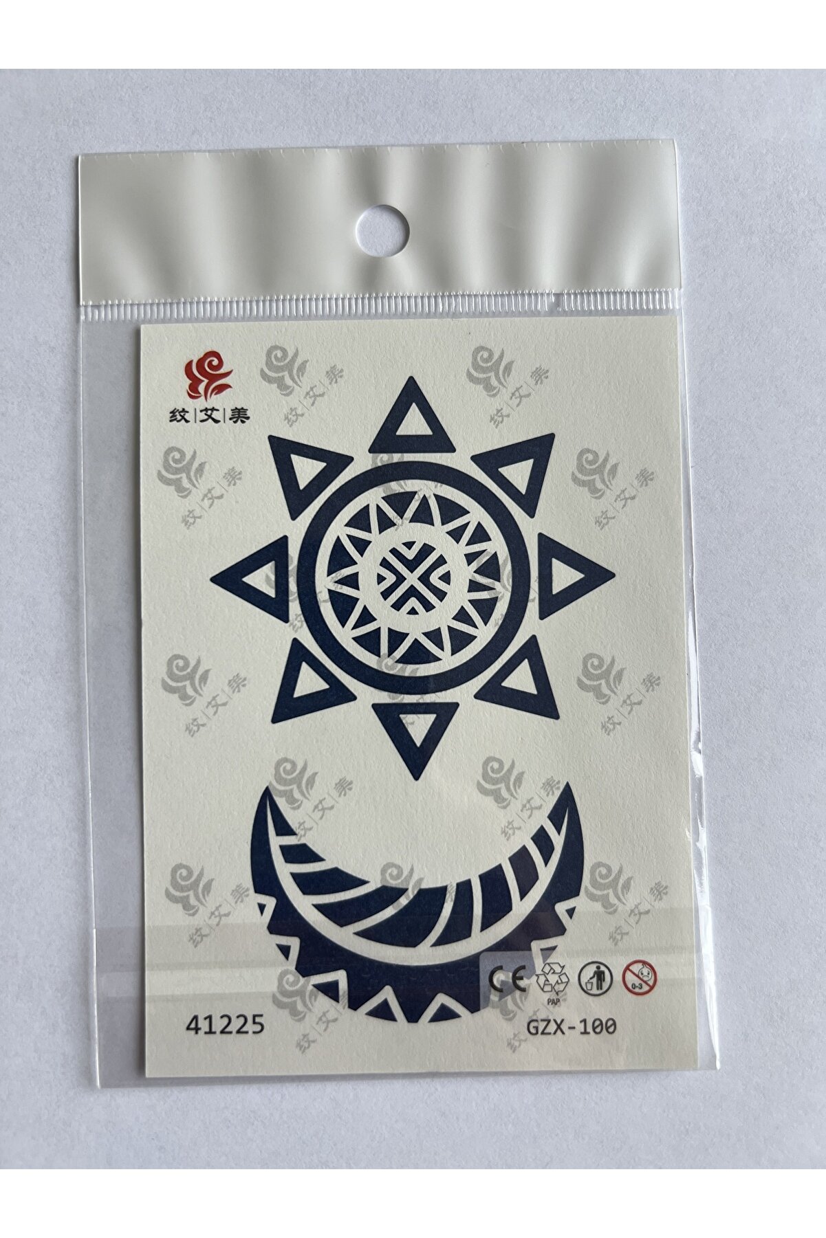 Ai̇rbrush Tattoo Ay Yıldız Mi̇ni̇mal 11X8 Cm Yarı Kalıcı Geçi̇ci̇ Dövme Yapıştırma Dövme