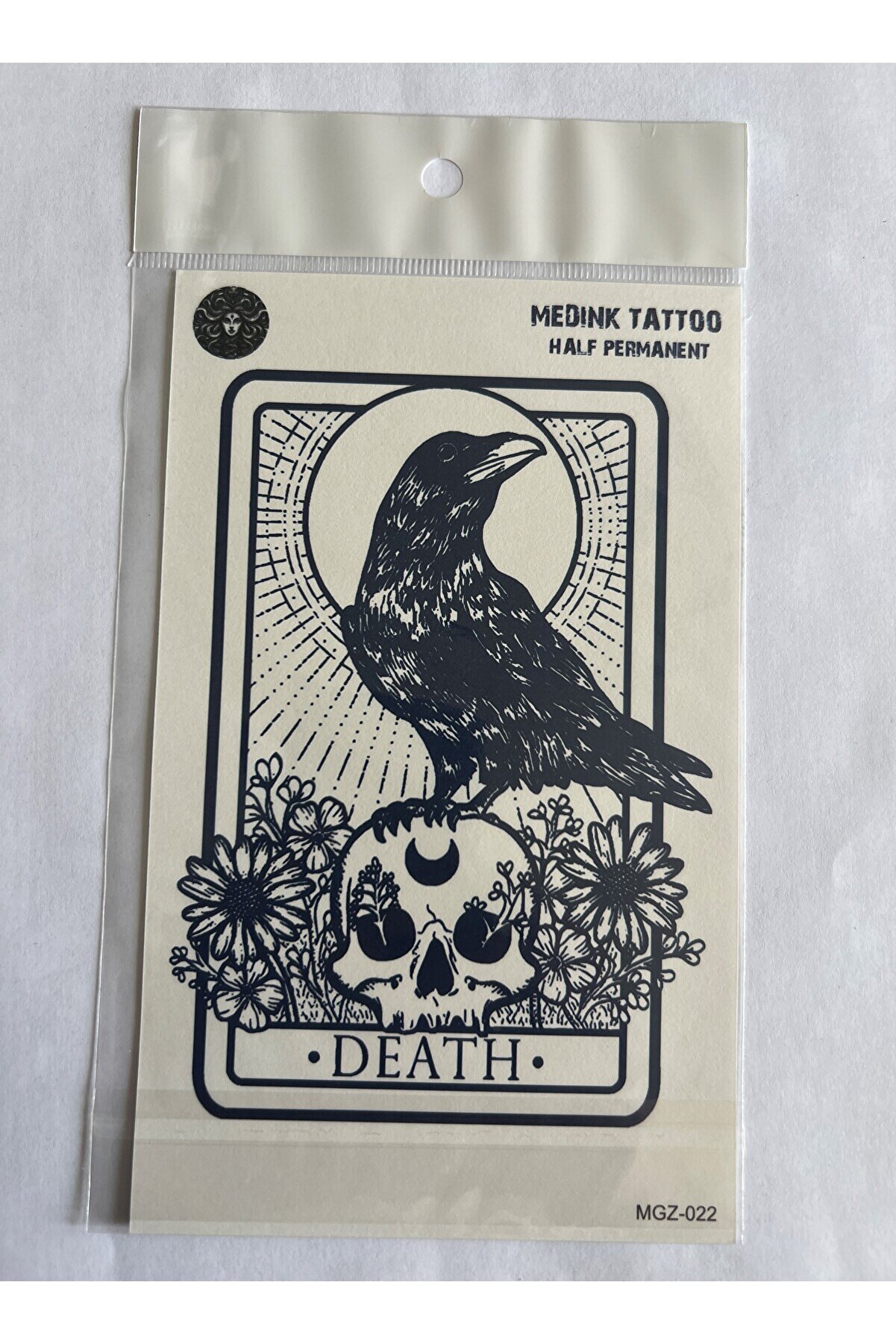 Ai̇rbrush Tattoo Karga 18X11 Cm Yarı Kalıcı Hayalet Geçi̇ci̇ Dövme Yapıştırma Dövme