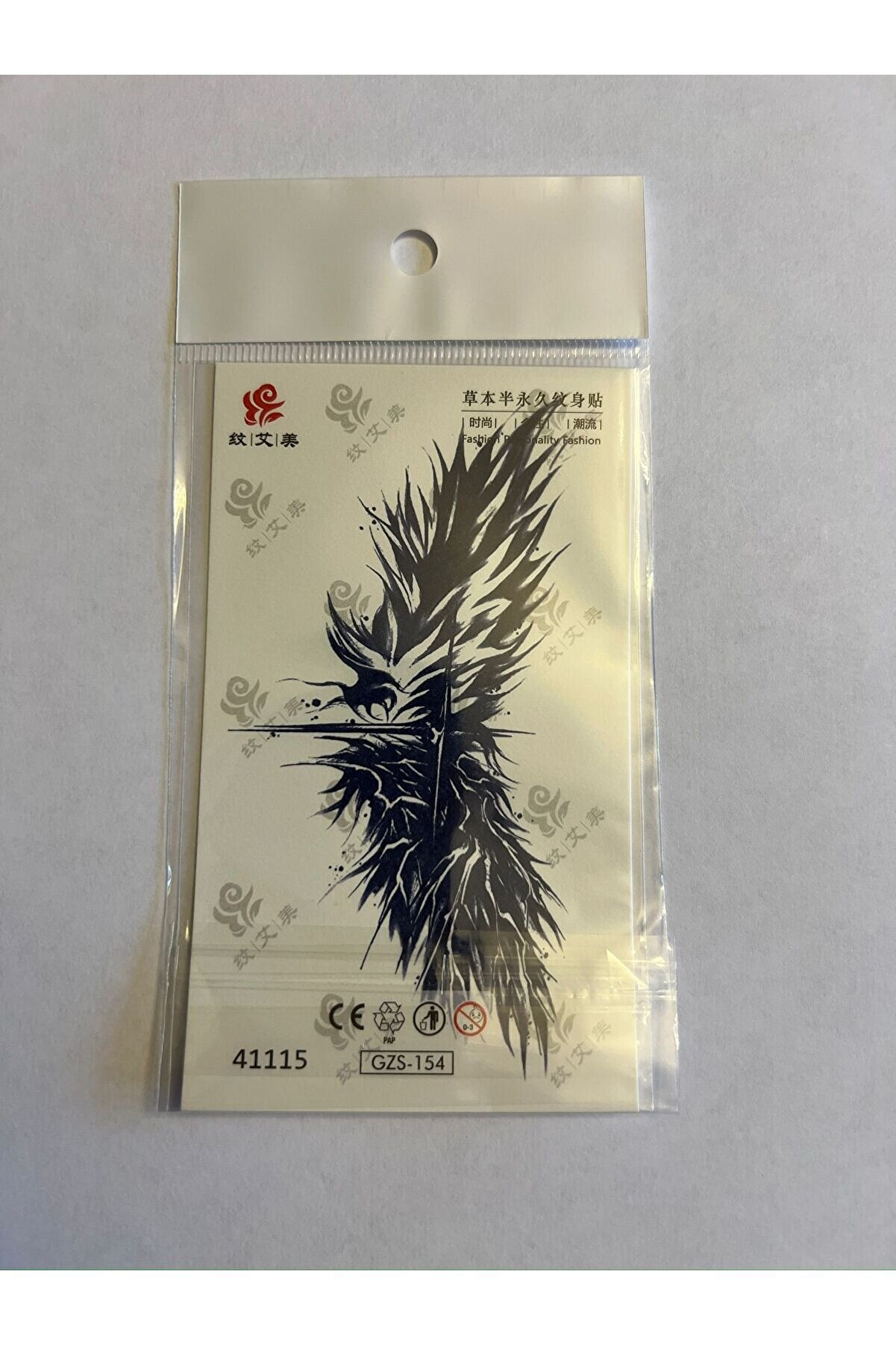 Ai̇rbrush Tattoo Kanat Mi̇ni̇mal Yarı Kalıcı Hayalet Geçi̇ci̇ Dövme Yapıştırma Dövme