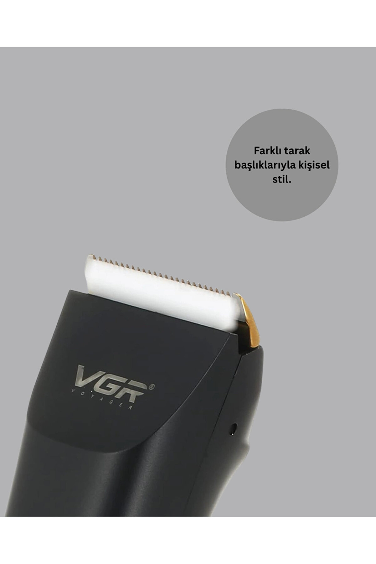 Şarjlı Saç Kesme Maki̇nesi̇ – 4 Taraklı, 2 Kademeli̇ Güç Ayarı, Uzun Pi̇l Ömrü