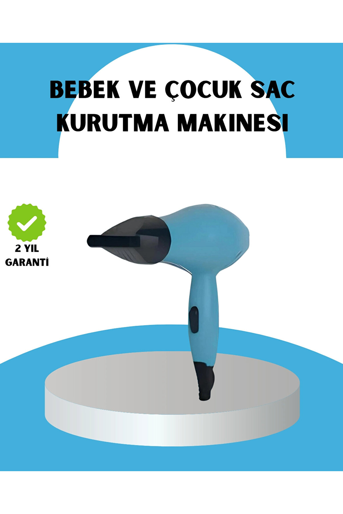 gizmurstore Mini Saç Kurutma Makinesi – Sessiz, Güvenli ve Hafif – Çocuklar İçin Özel Tasarım