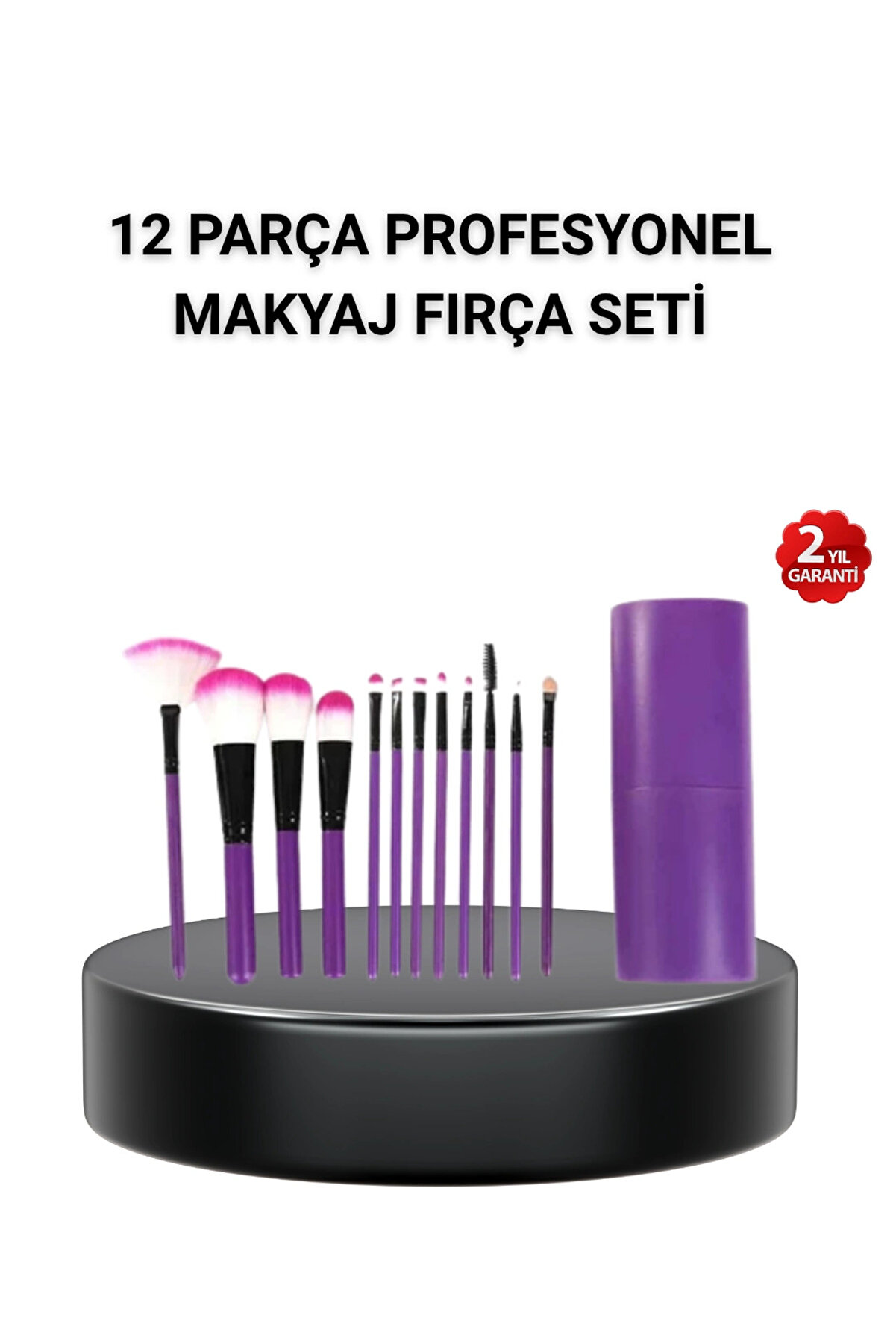 12&rsquo;Li̇ Profesyonel Makyaj Fır&ccedil;a Seti̇ &ndash; D&ouml;k&uuml;lmeyen Yumuşak Kıllı, Ergonomi̇k Tasarım