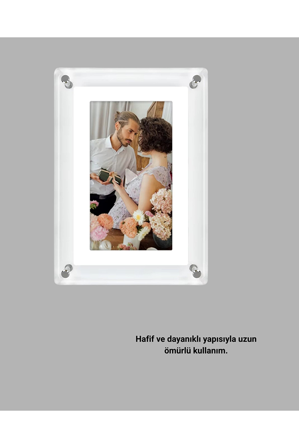 Şık Ve Dekorati̇f 7 İnç Di̇ji̇tal Fotoğraf Çerçevesi̇ – Anılarınızı Sergi̇leyi̇n
