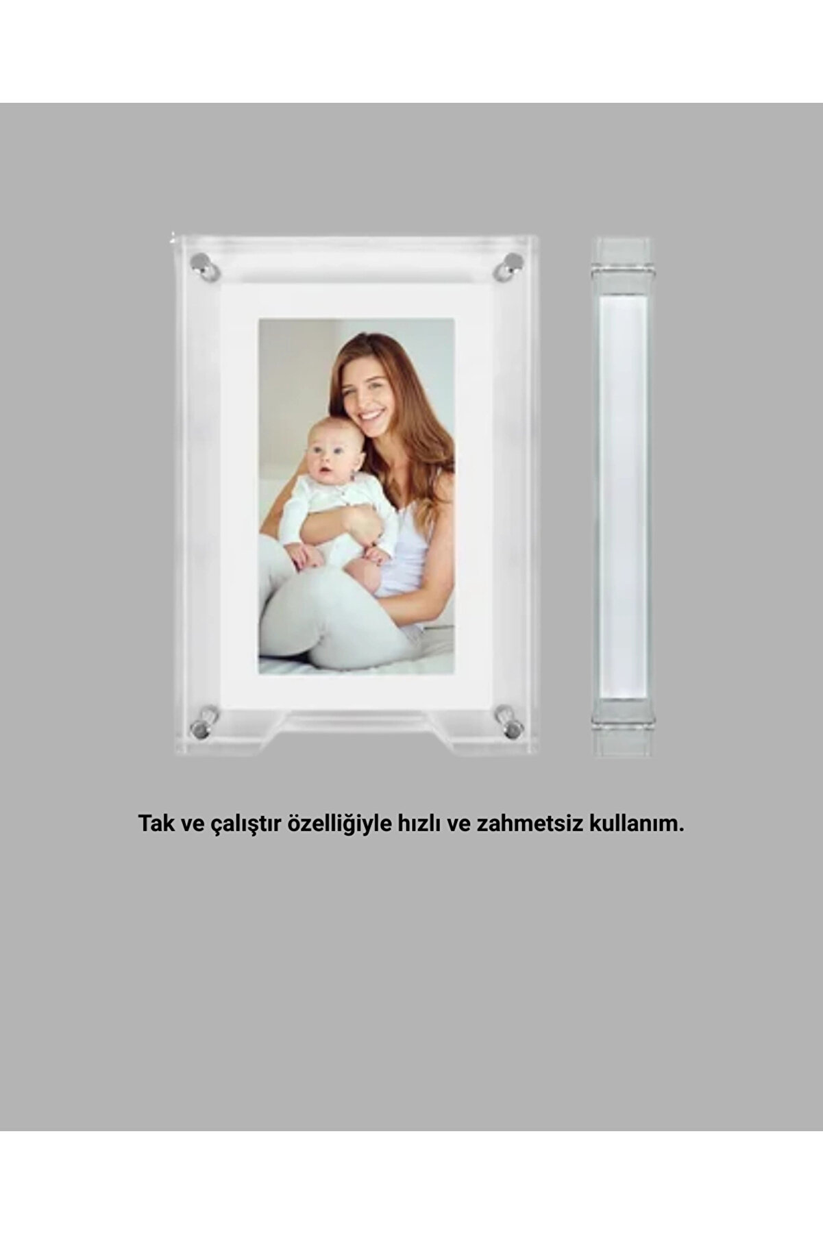 Şık Ve Dekorati̇f 7 İnç Di̇ji̇tal Fotoğraf Çerçevesi̇ – Anılarınızı Sergi̇leyi̇n