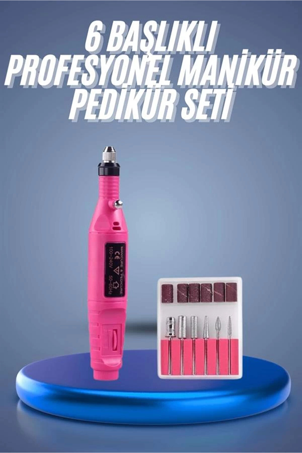 Profesyonel Mani̇kür Pedi̇kür Seti̇ Törpü Maki̇nesi̇ Protez Tırnak Çıkarma