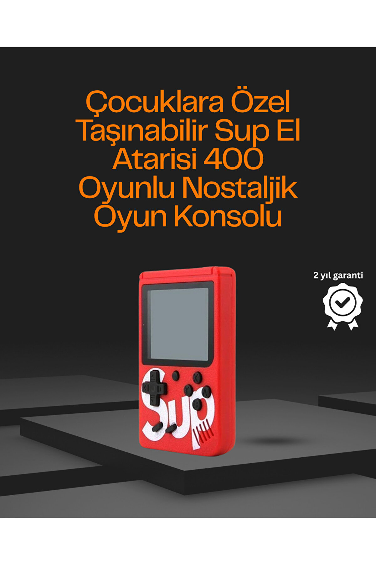 LaraThec 3 İnç Ekranlı Klasik Oyunlu El Konsolu