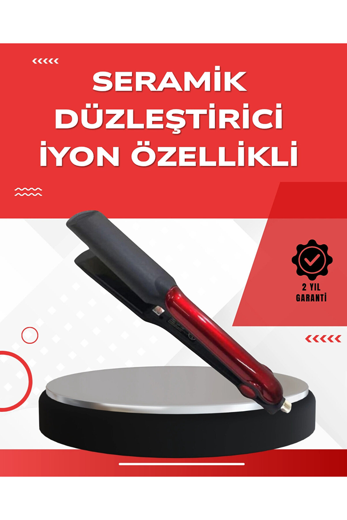 gizmurstore 160°–220° Isı Ayarlı Saç Düzleştirici – Seyahat Tipi Hafif Model