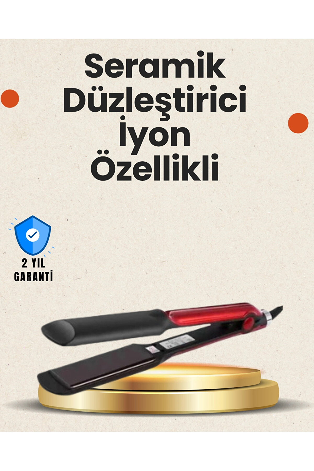 Eco Lounge Elektriklenmeyi Azaltan İyonlu Saç Düzleştirici – Titanyum Plaka ve Şık Tasarım