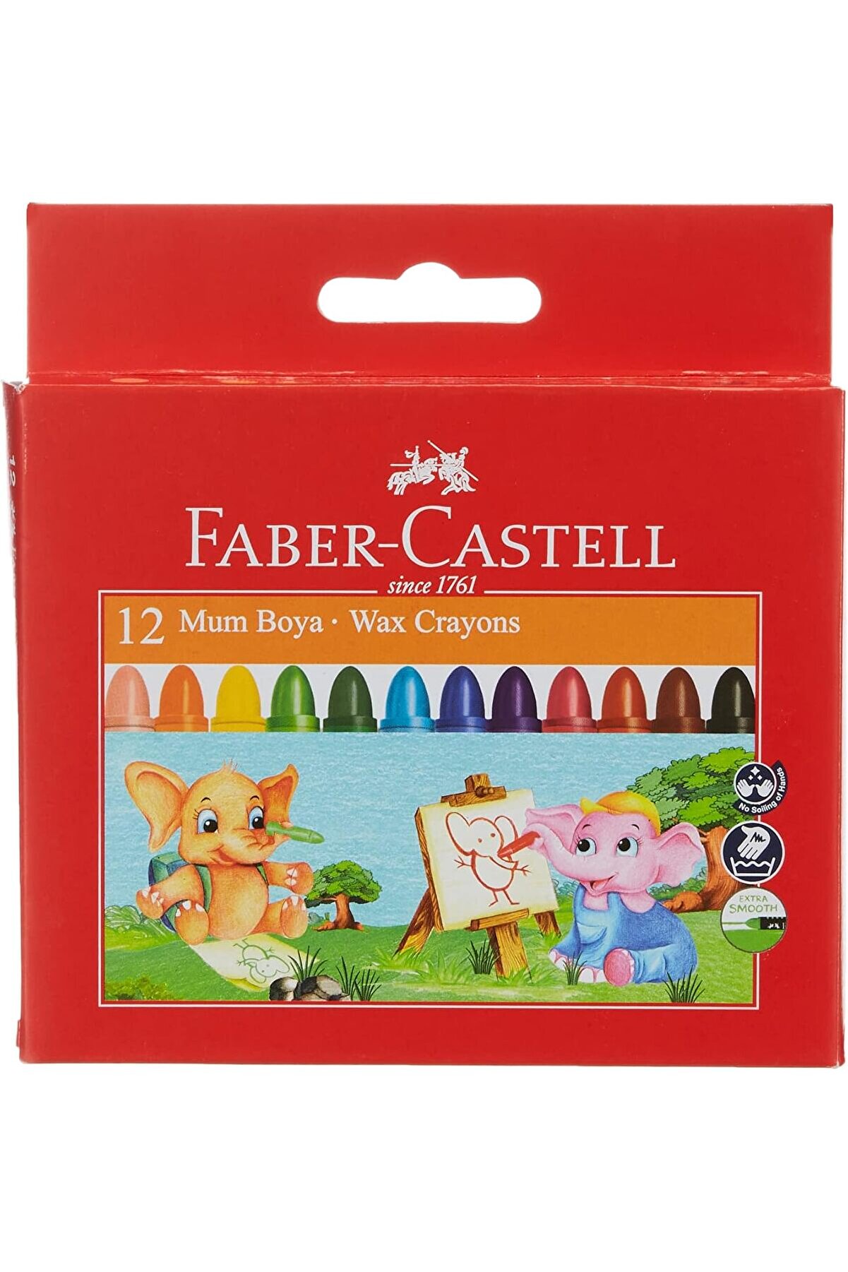 STOREMAX modashine Süper Yıkanabilir Mum, 12 Renk, Leke Bırakmaz, Boy, Parlak ve Yoğun Renkler modascope 1014