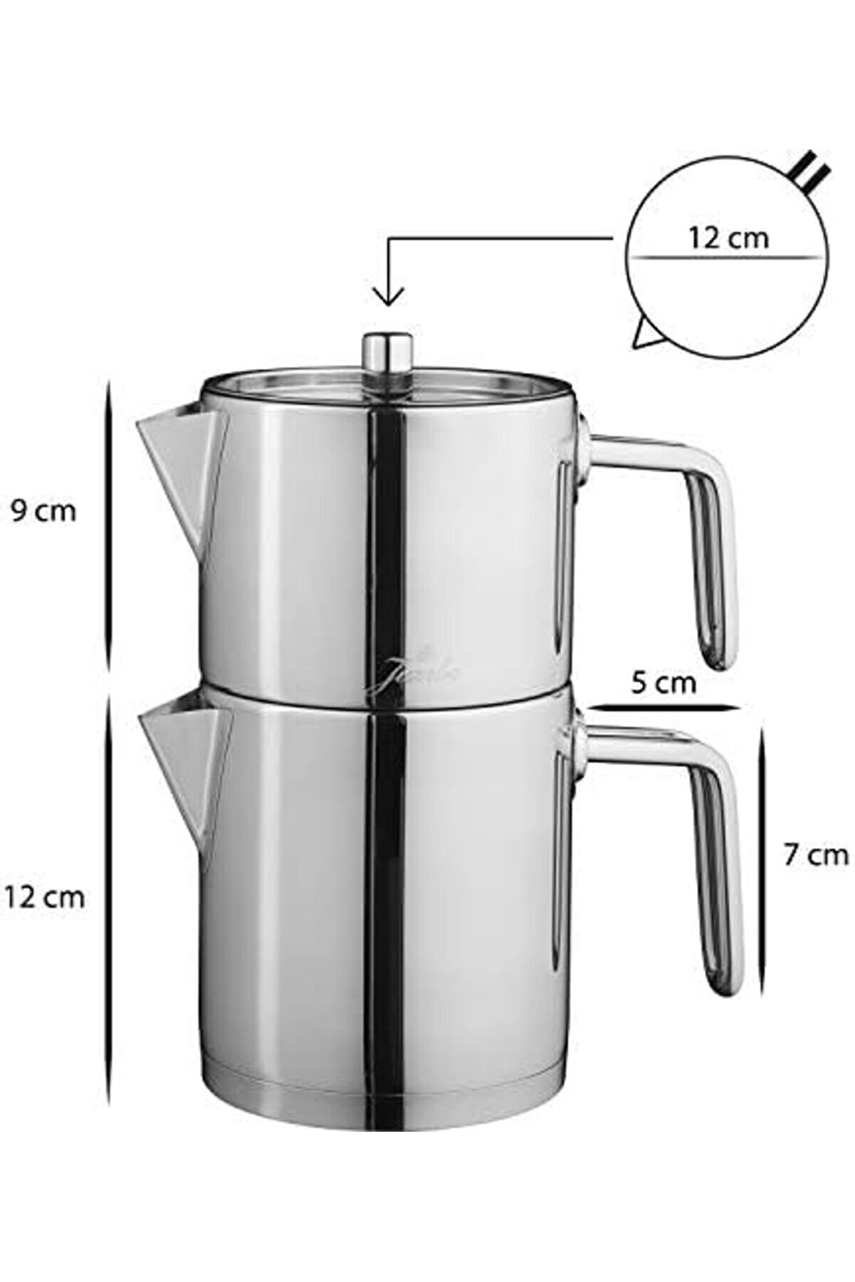 Modashi̇ne Metali̇x Mi̇di̇ Full Metal Çaydanlık Modascope 1014773