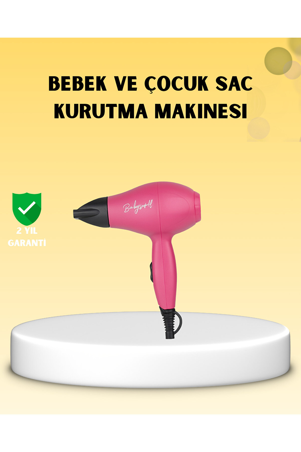 Toptan Bulurum Çocuklara Özel Mini Fön Makinesi – 500/1000W Güç – Düşük Gürültü