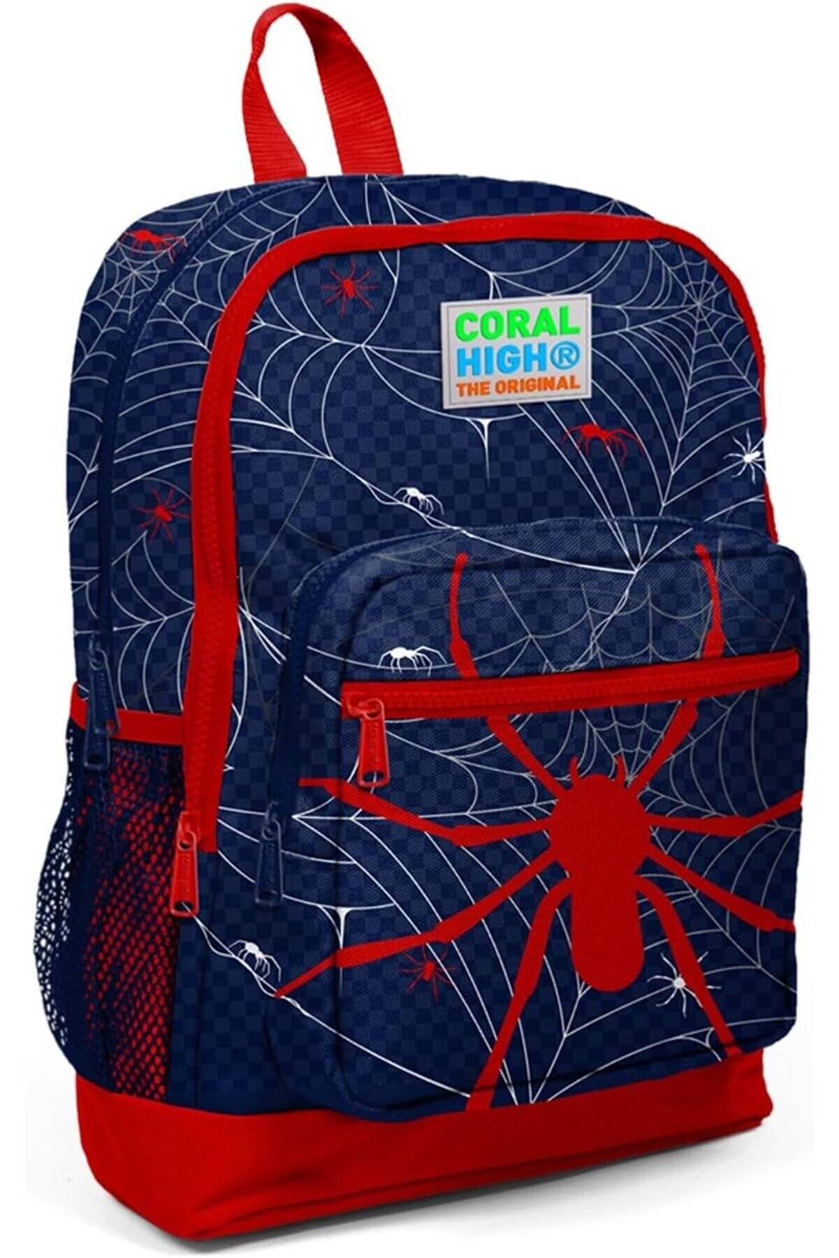 STOREMAX modashine Dört Bölmeli Lacivert kırmızı Örümcek Desenli İlkokul Çantası 23720 modascope 1014773
