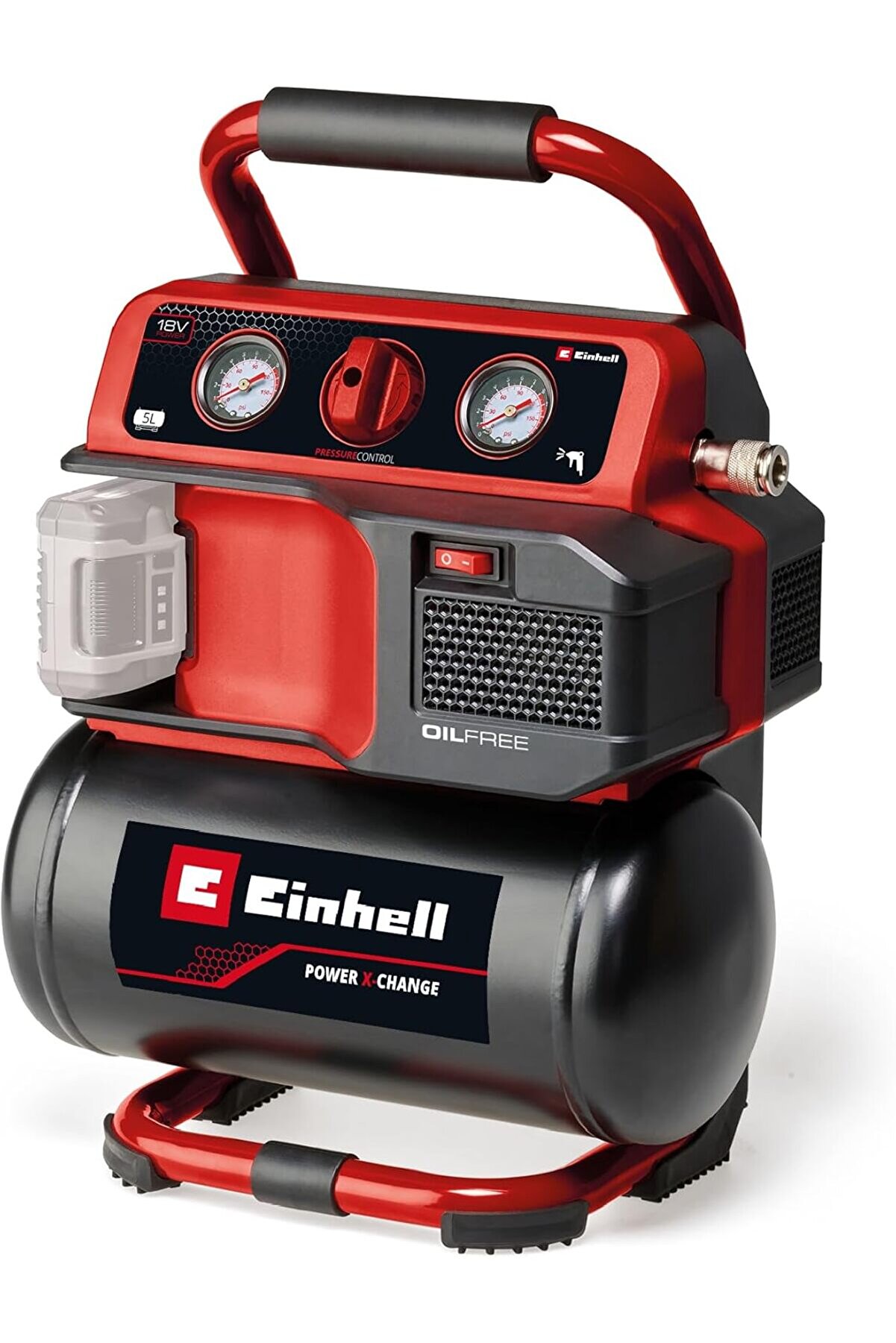 STOREMAX Akülü Kompresör TE-AC 18/75 Li OF-Solo Power X- (18 V, maks. 8 bar, 5 L tank, 75 L/dakika emiş kapas