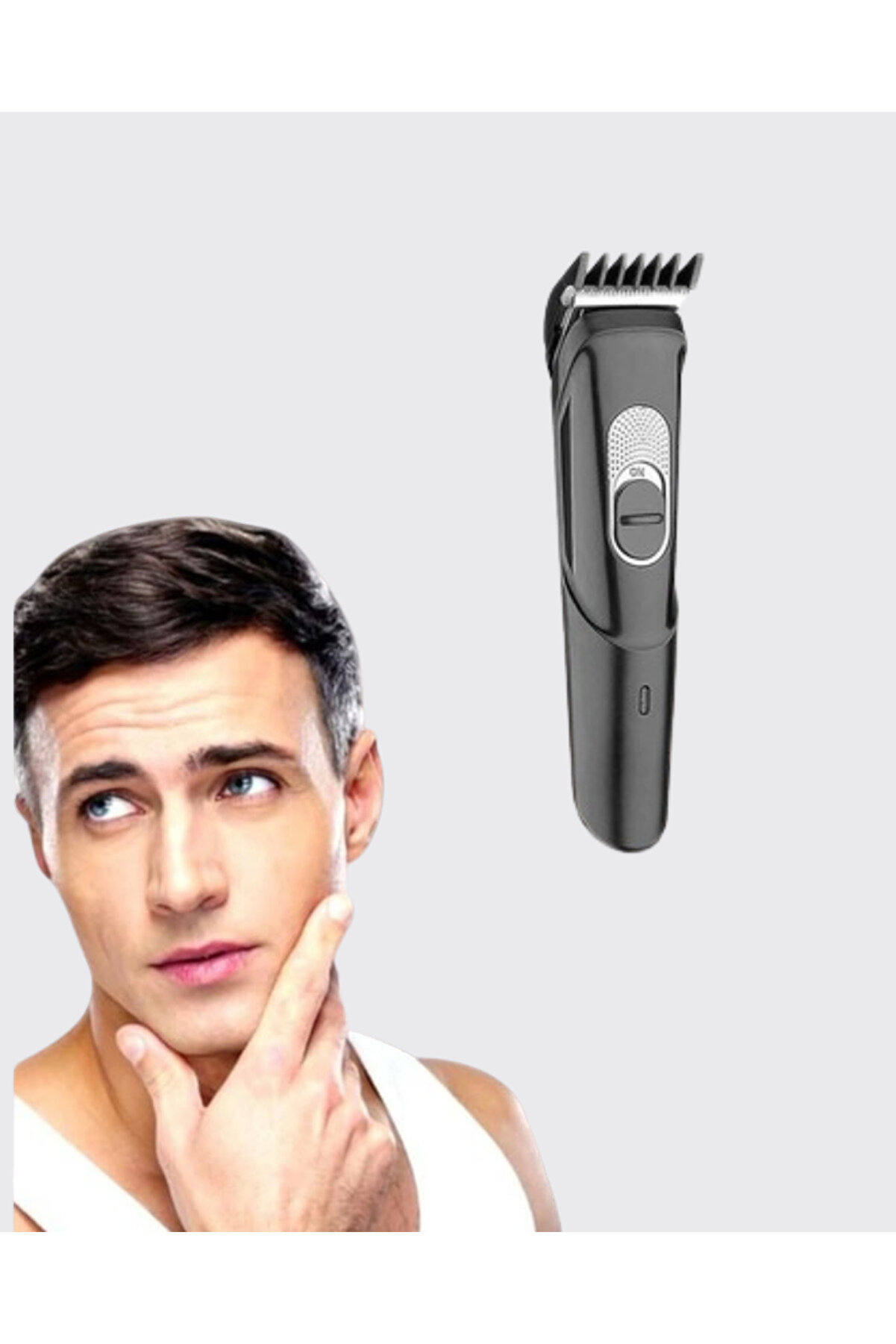 Taşınabi̇li̇r Şarjlı Saç Sakal Tıraş Maki̇nesi̇ – 3 Taraklı, Sessi̇z Ve Ergonomi̇k