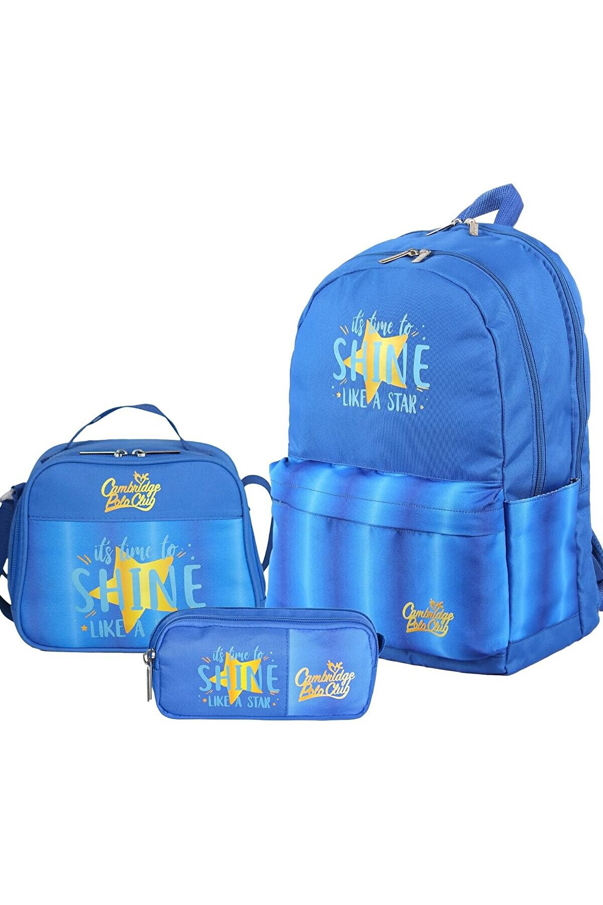 STOREMAX modashine Polo Club Star &Ccedil;ift Ana B&ouml;lmeli &Ccedil;ocuk İlkokul &Ccedil;anta Set modascope 1014773