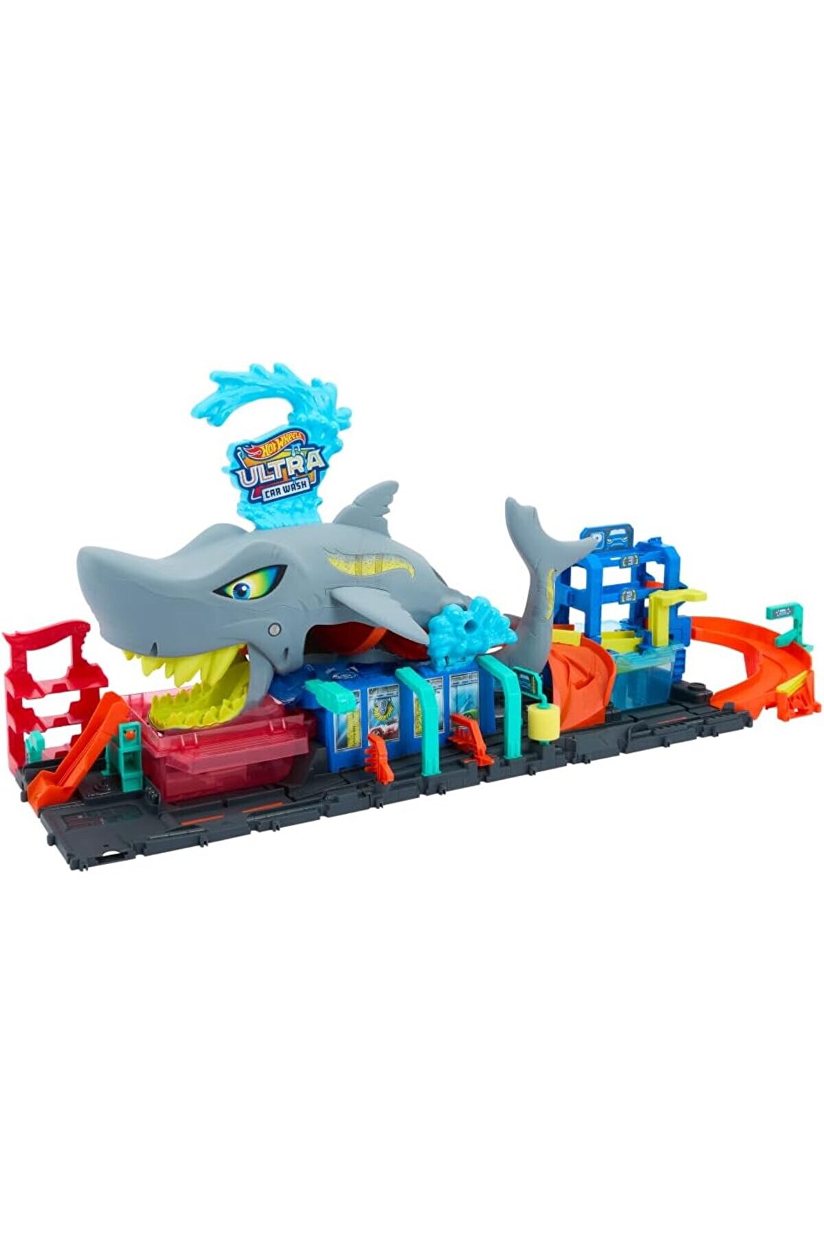 STOREMAX Muhteşem Köpek Balığı Araç Yıkama oyun seti 1:64 ölçekte renk değiştiren oyuncak araba içeren Hot Şe