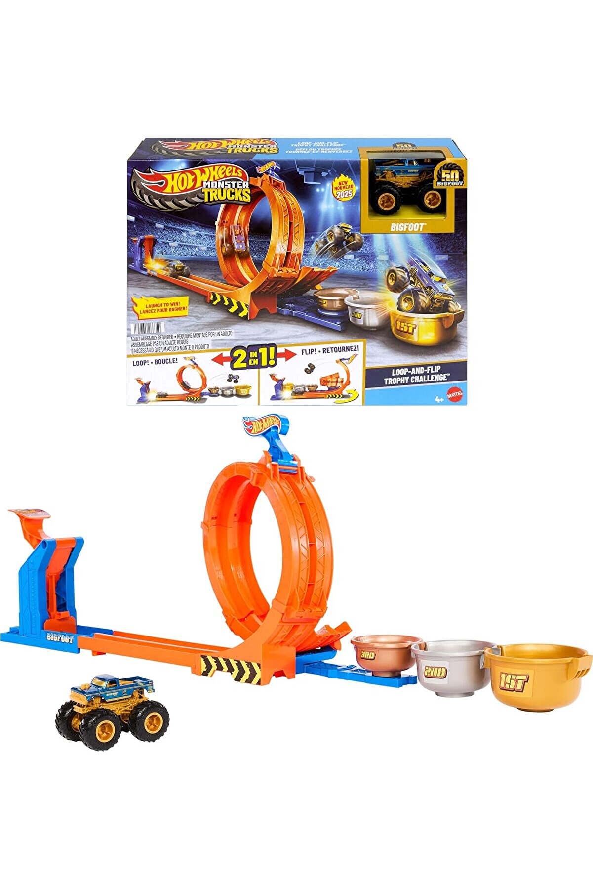 STOREMAX Trucks Döngü ve Takla Bigfoot Oyun Hot Trucks Döngü ve Takla Bigfoot Oyun ve metal Bigfoot oyuncak a