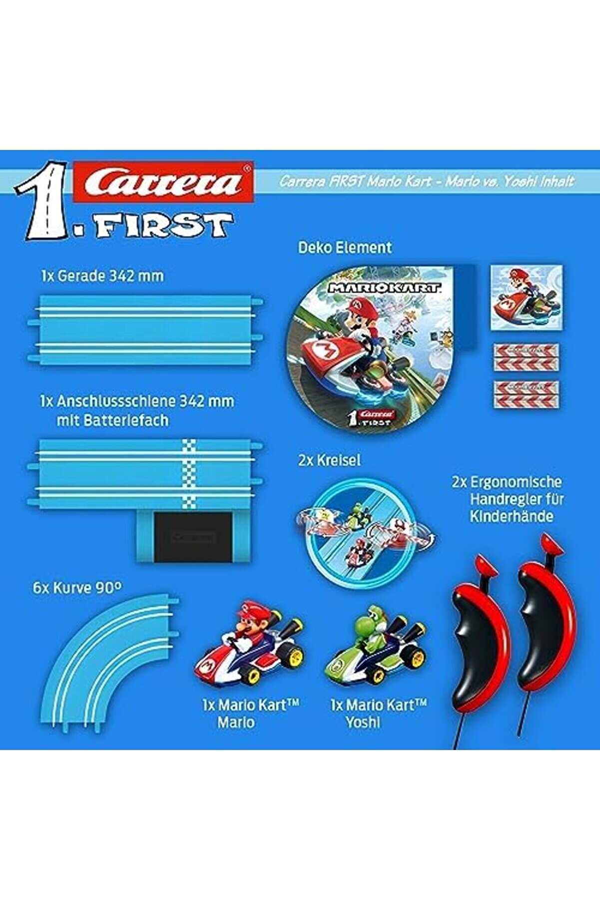 Modashi̇ne - Ci̇rcui̇t Carrera Fi̇rst - Mari̇o Kart - 2.4M Modascope 1014773