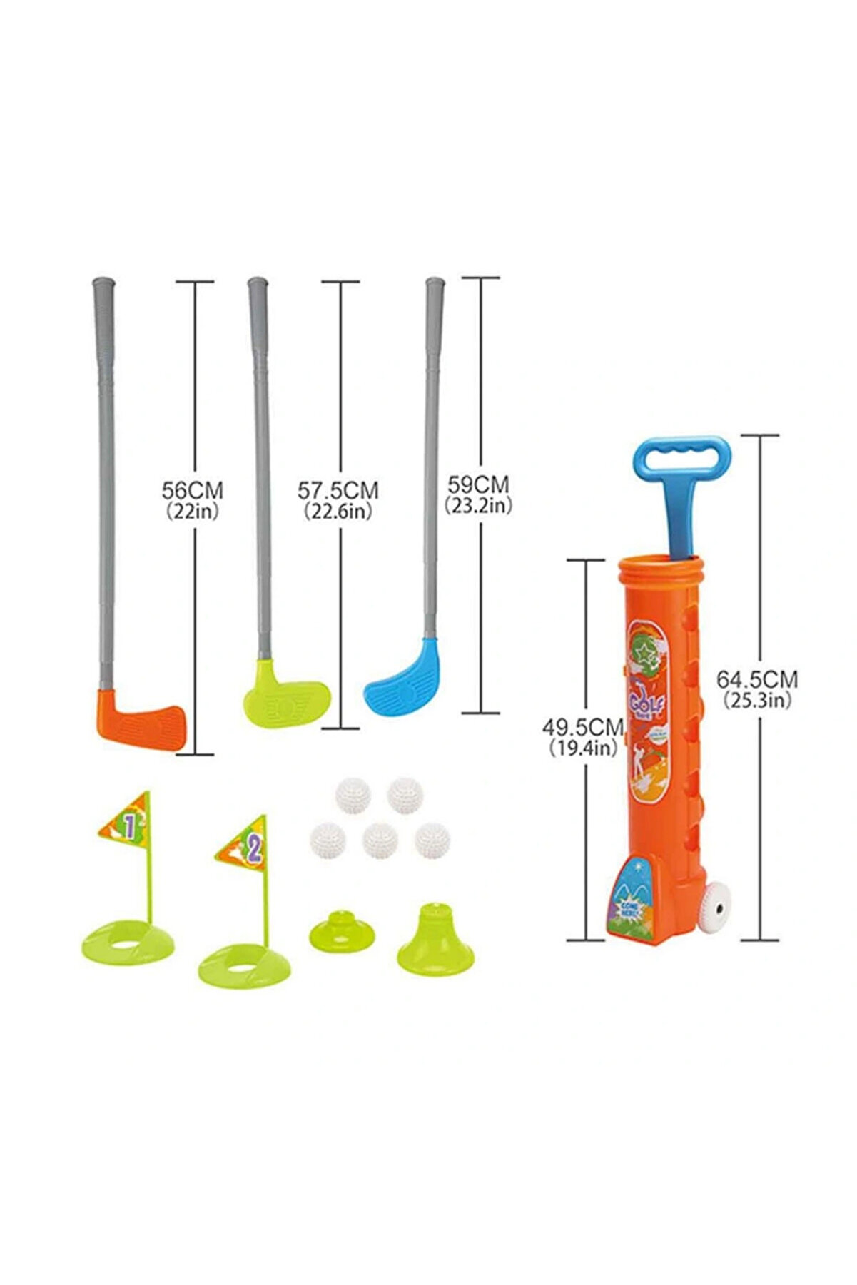 &Ccedil;ek&ccedil;ek Arabalı Golf Seti̇