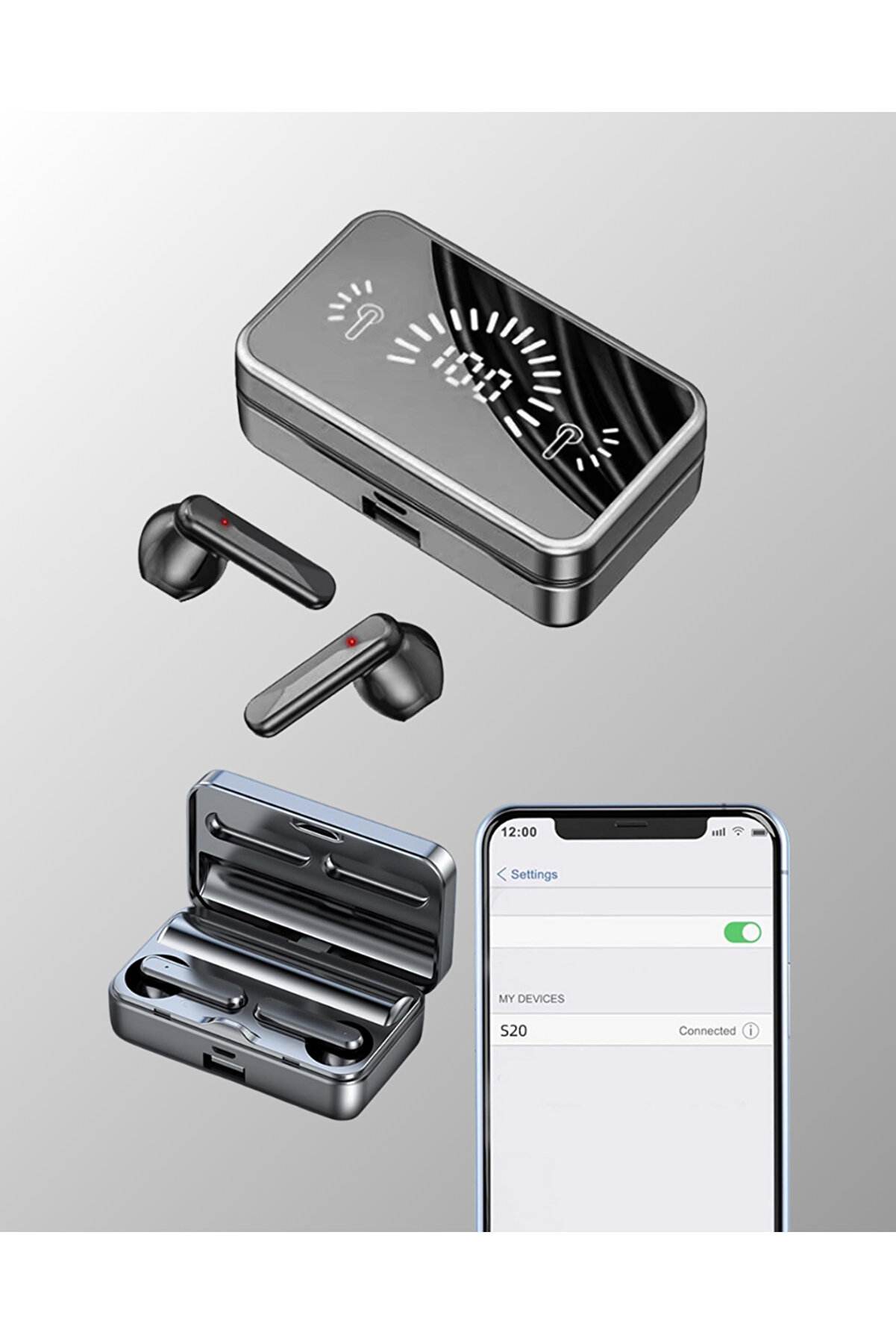 S20 Kablosuz Kulaklık – 360° Surround Stereo Ses Si̇stemi̇ İle Deri̇n Ses Deneyi̇mi̇