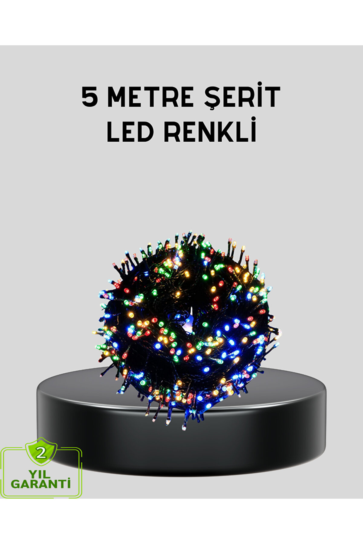 Toptan Bulurum 5 Metre 50’li LED Işık – Siyah Kablolu, Çok Fonksiyonlu, İç ve Dış Mekan Kullanımı