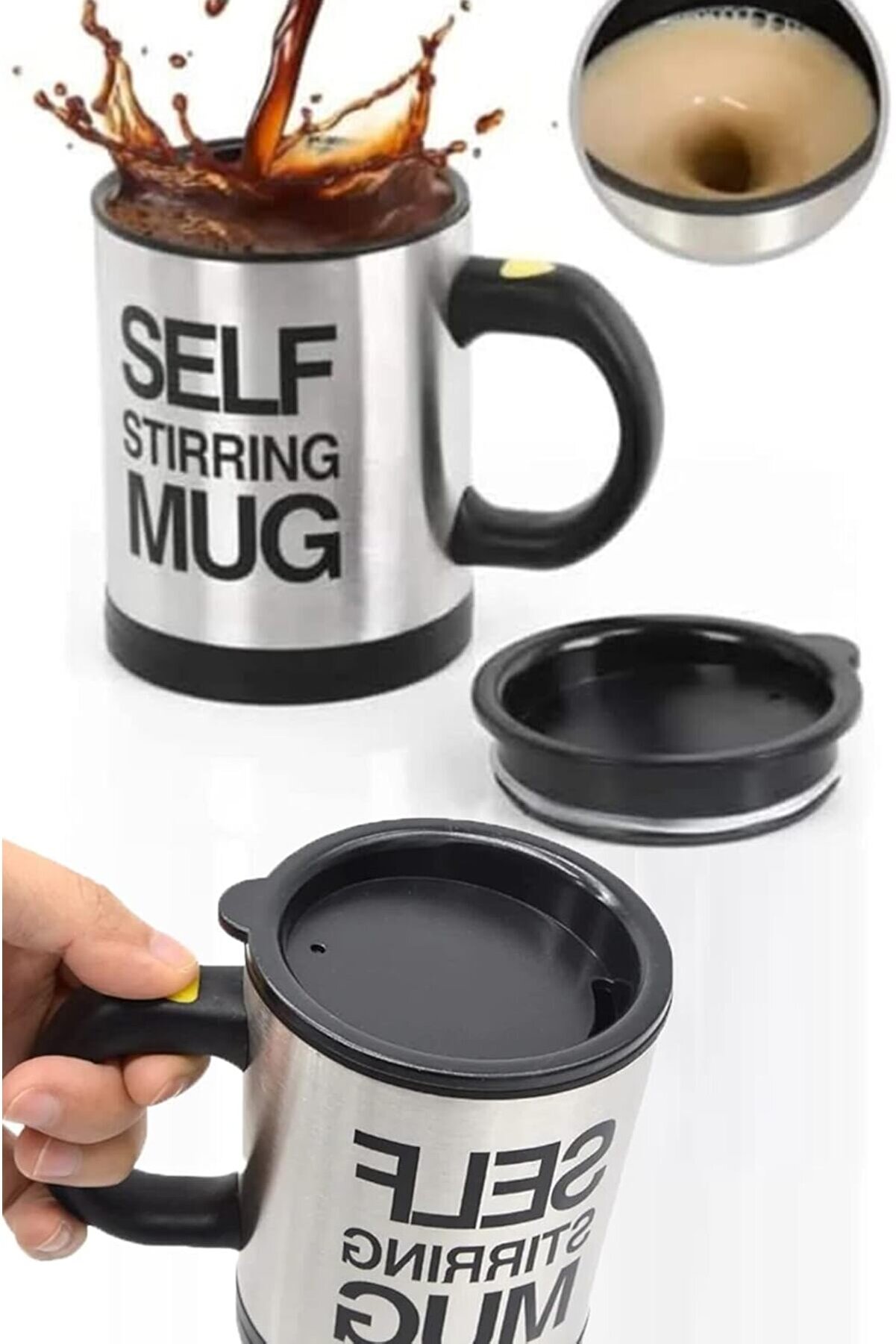 STOREMAX shopverse Karıştırıcı Özellikli Mikser Kupa Self Stirring Mug trendflick 1014773