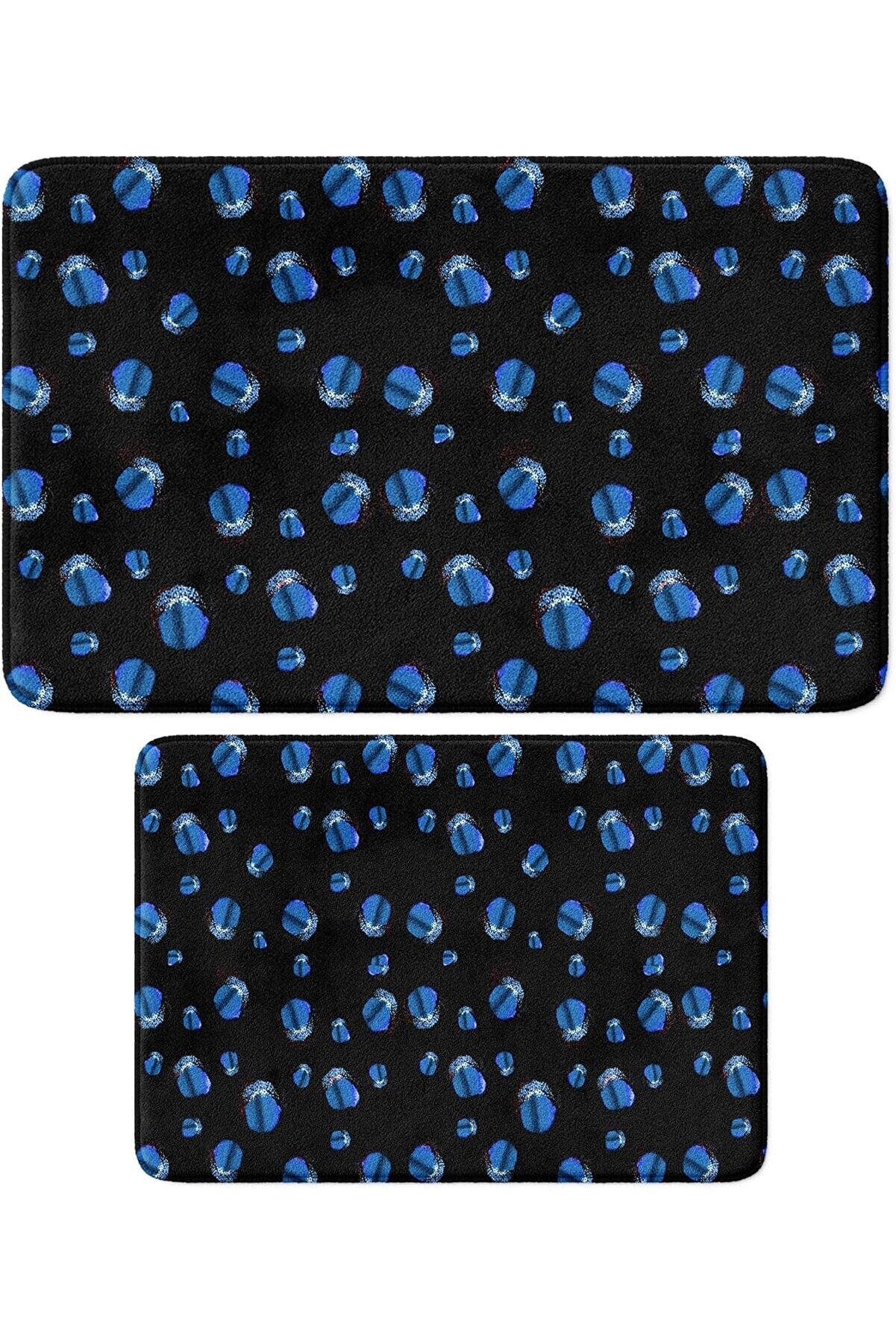 STOREMAX shopverse Mikrofiber Paspası, Kaymaz Taban, Yıkanabilir, Çok Amaçlı Halı (447_BPSM, 2'Li Takım)