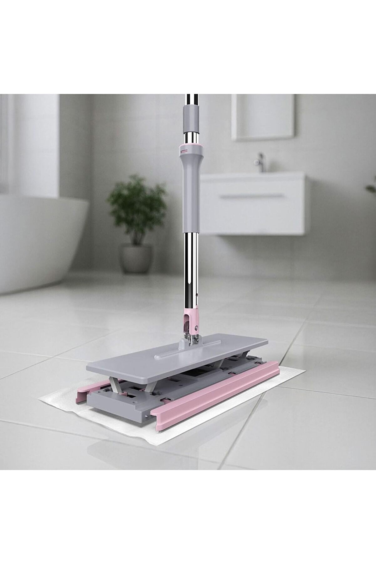 STOREMAX shopverse One Click Mop Paleti 4XL Büyük Palet 32cm, 8 Adet Bez Hediyeli, Asansörlü Mekanizma Çok Pr