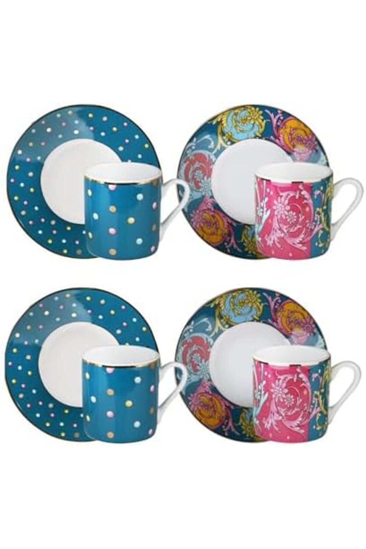 Shopverse Art Estelle Dörtlü Kahve Fi̇ncanı Seti̇ Trendfli̇ck 1014773