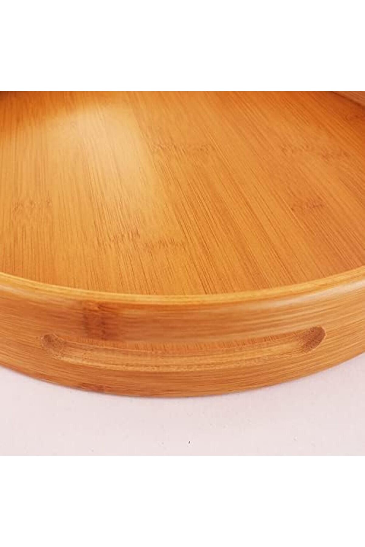 Shopverse Yuvarlak Bambu Tepsi̇ 30 Cm, Bambu Dai̇re Tepsi̇, Bambu Sunum Tepsi̇ Trendfli̇ck 1014773