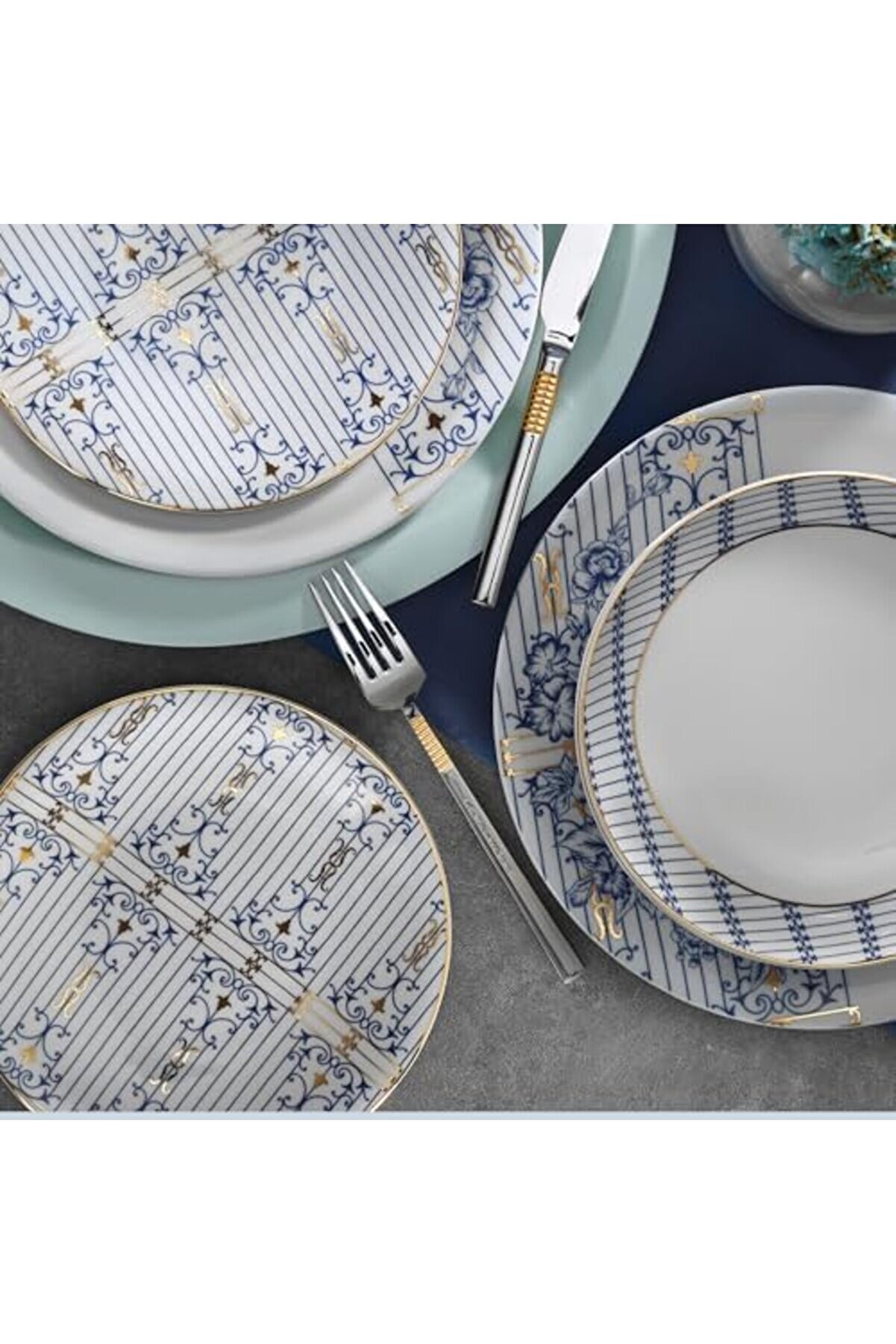 Shopverse 4 Ki̇şi̇li̇k 16 Par&ccedil;a Yemek Seti̇ 9986 Trendfli̇ck 1014773