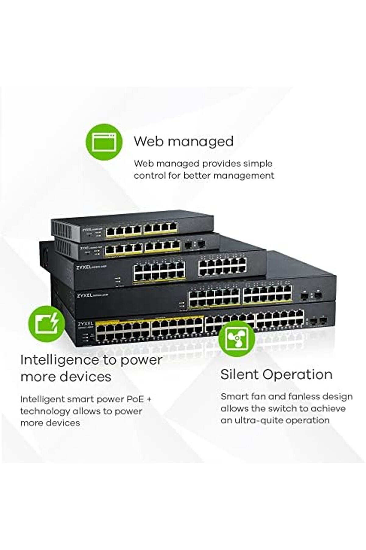 24-Port 10/100/1000 Gi̇gabi̇t Swi̇tch | Smartmanaged | Masaüstü / Raf Ti̇pi̇ Ve Fansız | Vlan, Igmp, Qos