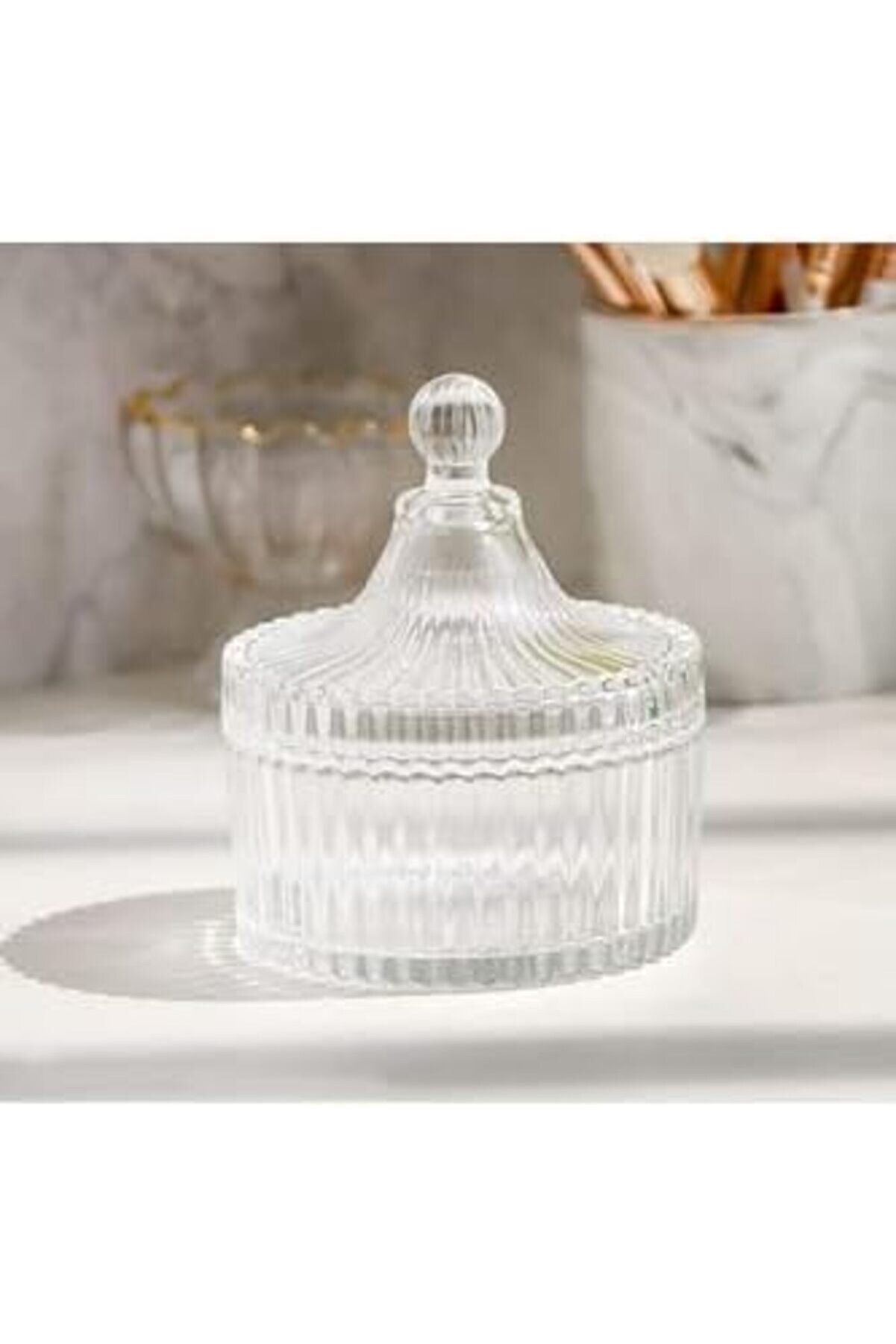 Shopverse Ki̇tchen Kesme Kapaklı Cam Şekerli̇k Şeffaf Trendfli̇ck 1014773